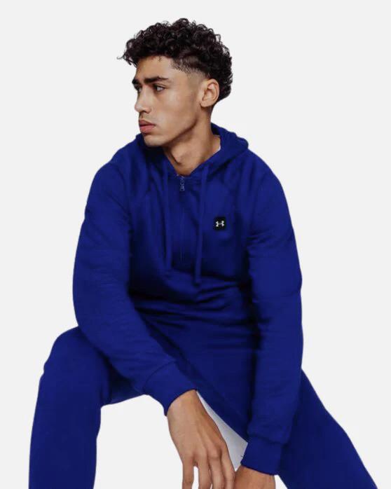 Felpa con cappuccio in pile Under Armour Rival - Blu