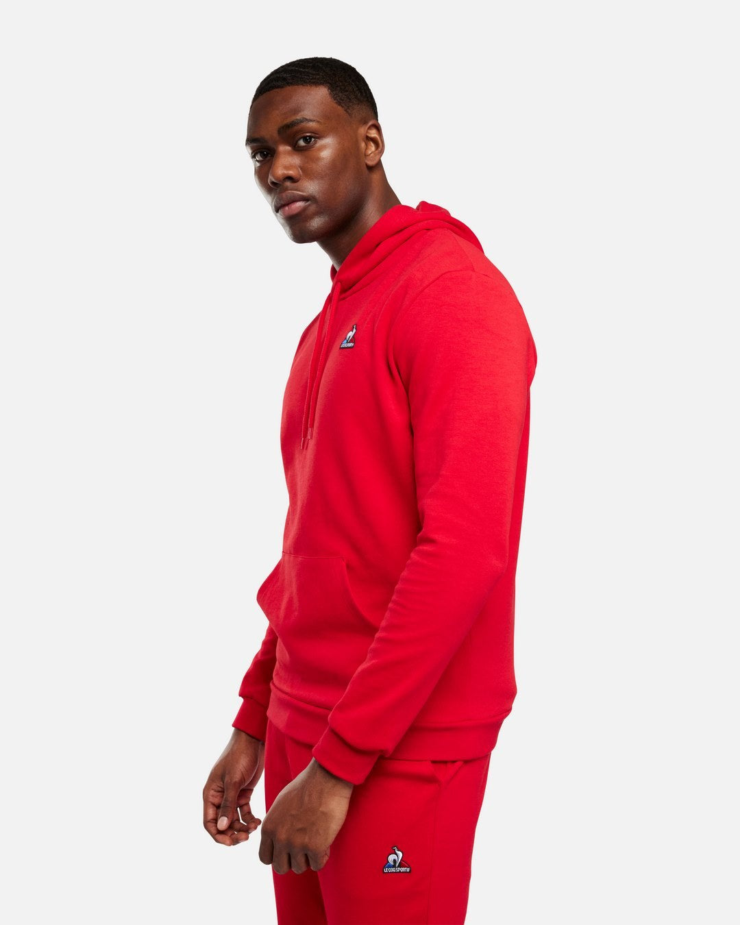 Le Coq Sportif Essentials Kapuzenpullover – Rot
