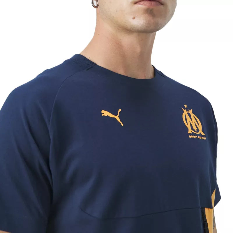 OM 2024/2025 Trainings-T-Shirt – Marineblau/Orange