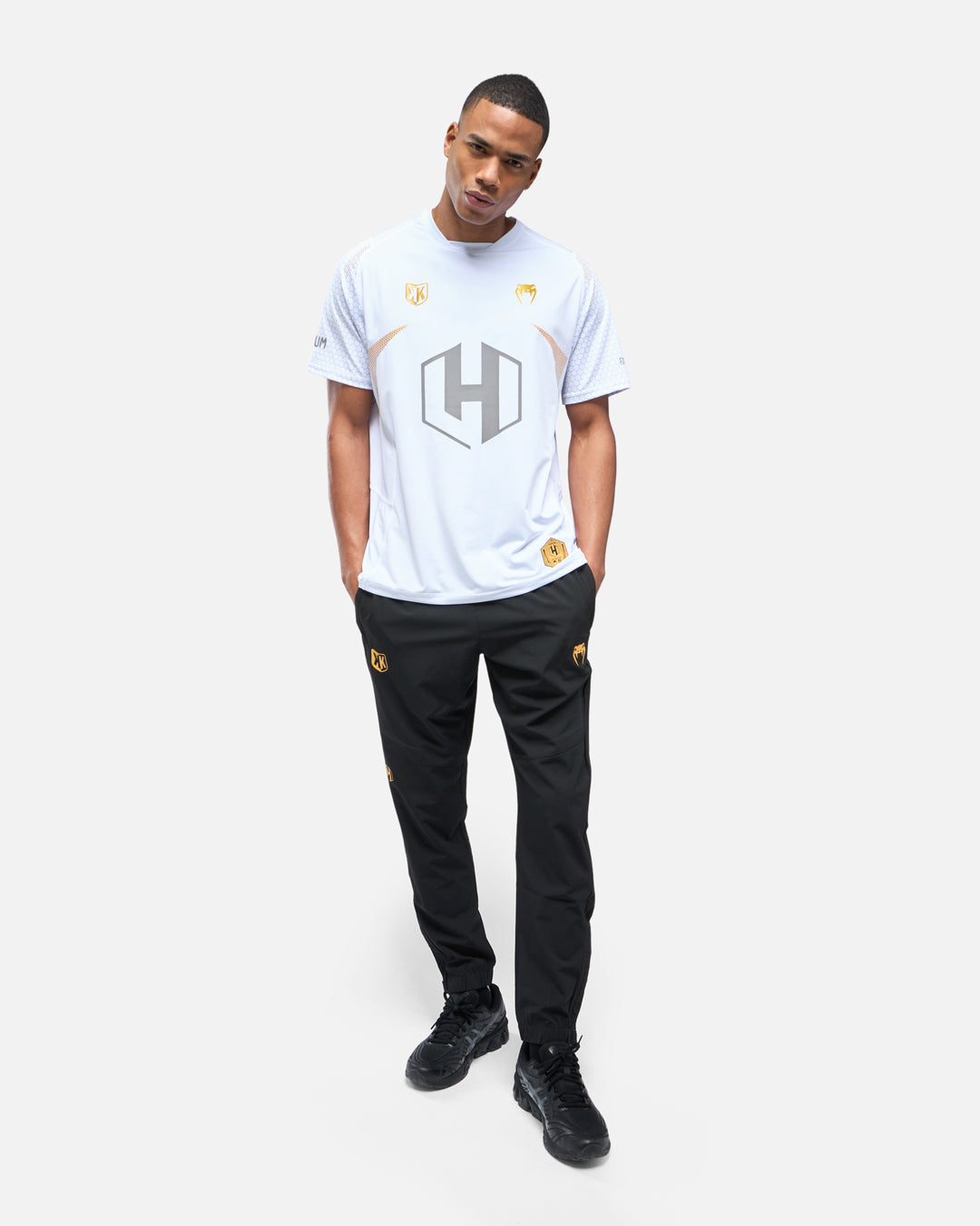 Camiseta FK x Venum Hexagone MMA - Blanco/Dorado