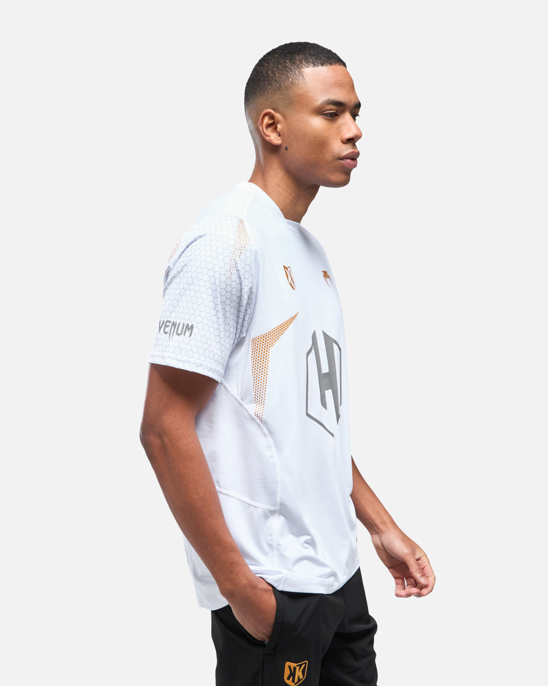 Camiseta FK x Venum Hexagone MMA - Blanco/Dorado