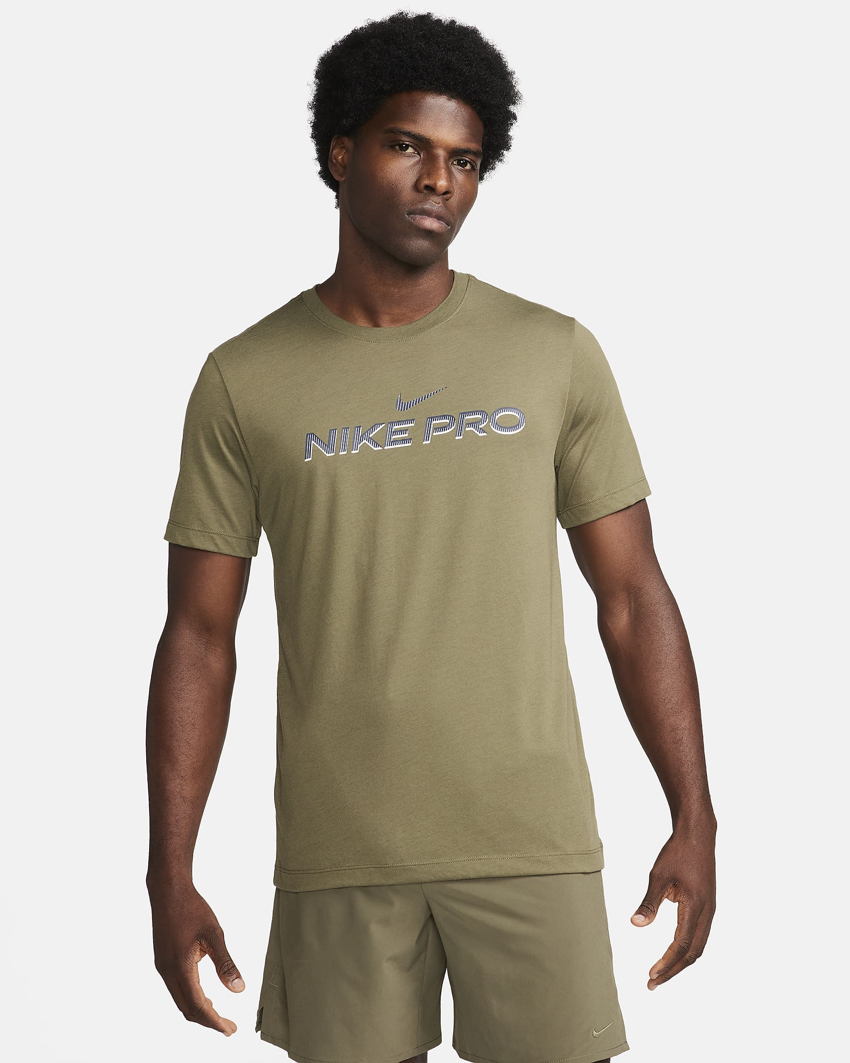 T-Shirt Nike Dri-Fit- Kaki