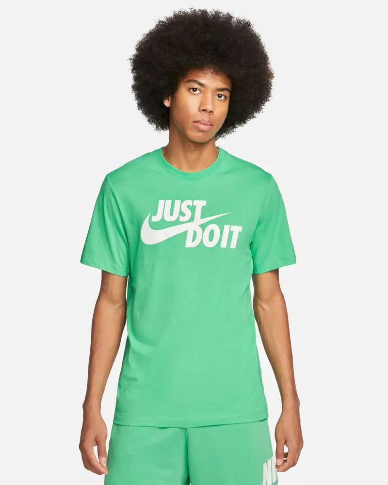 T shirt Nike Just Do IT Verde Bianco Footkorner