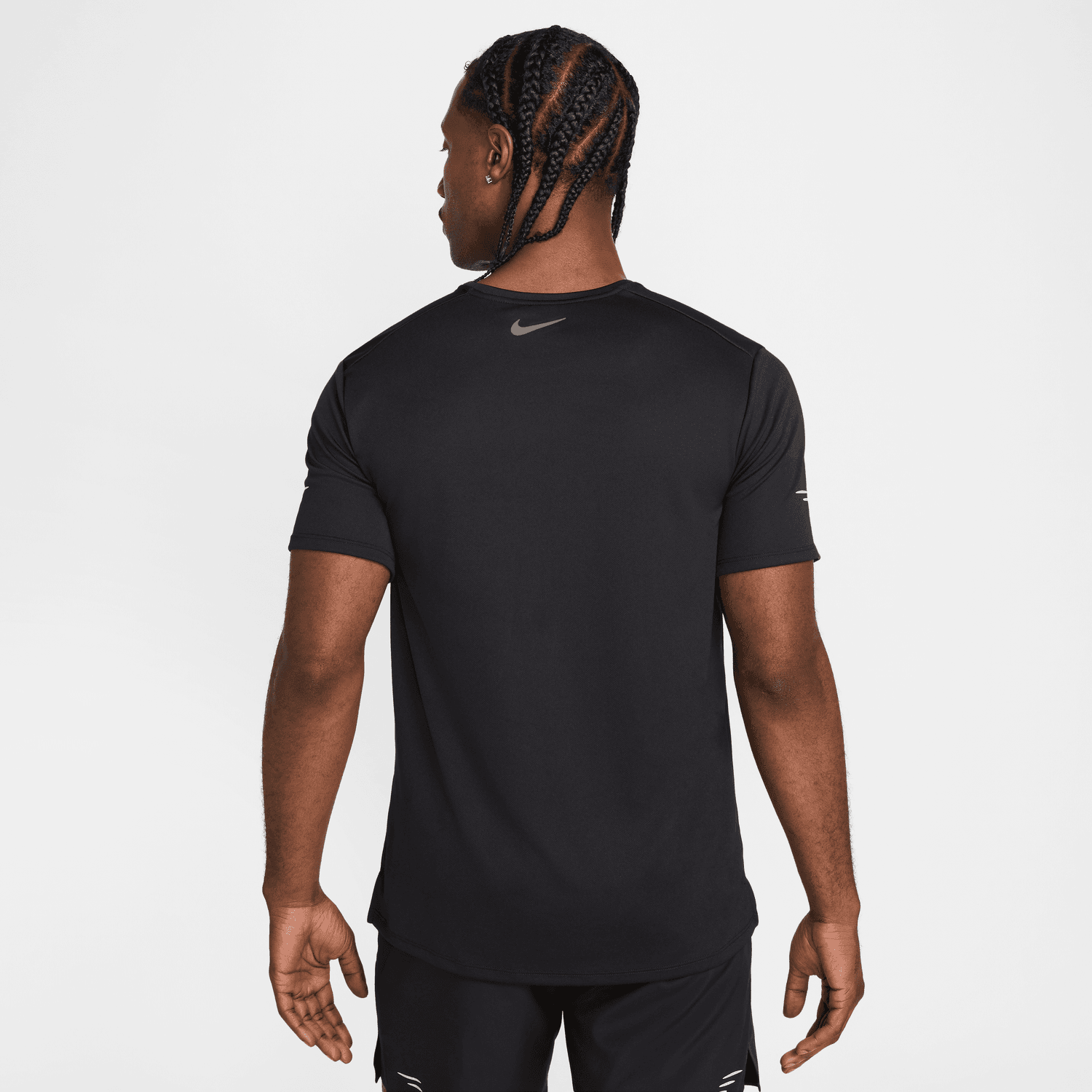 T-Shirt Nike Miler - Schwarz/Weiß