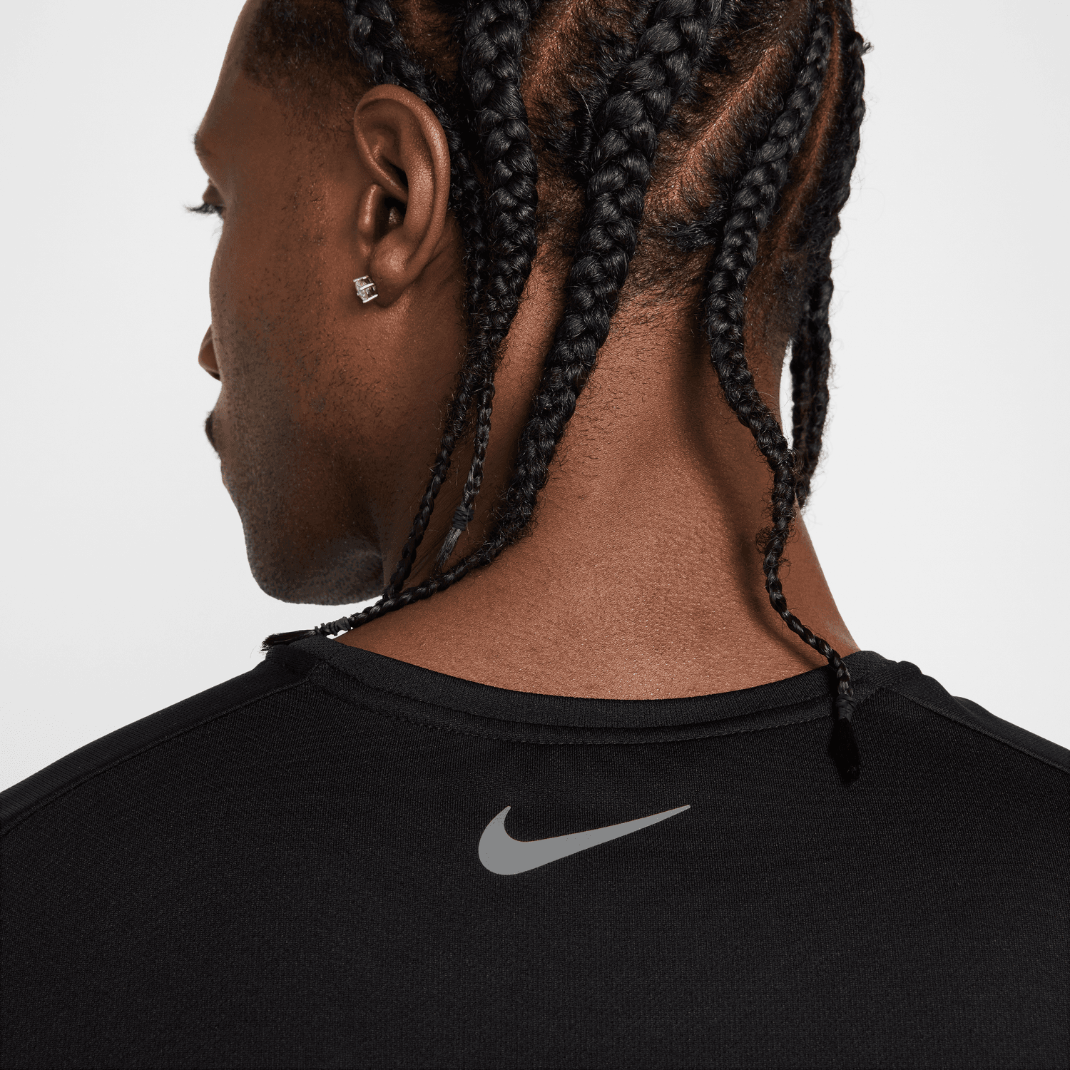 T-Shirt Nike Miler - Schwarz/Weiß