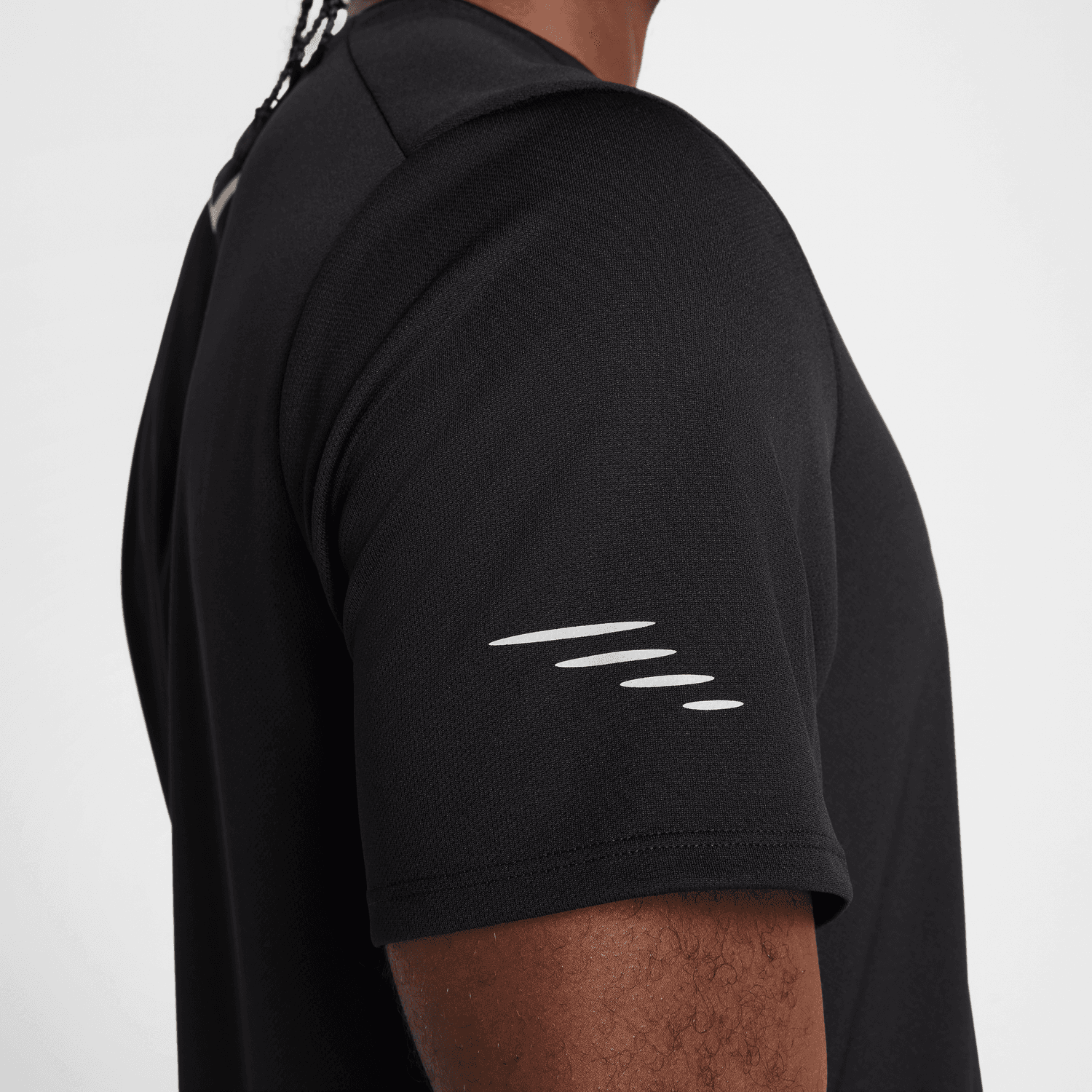 T-Shirt Nike Miler - Schwarz/Weiß