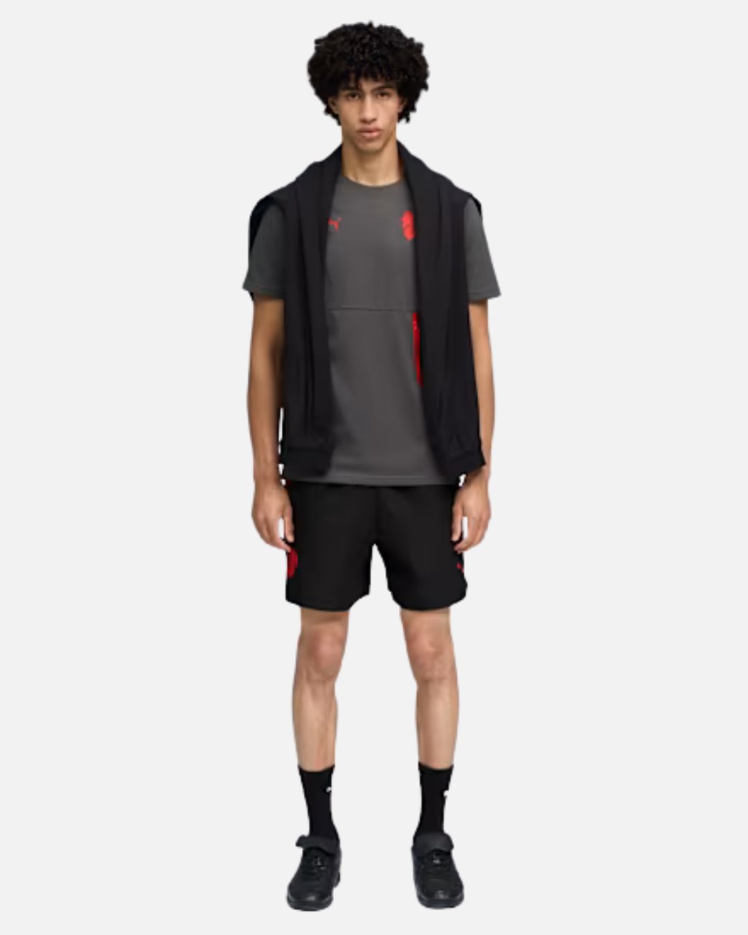 T-shirt AC Milan avec poche 2025/2026 - Gris