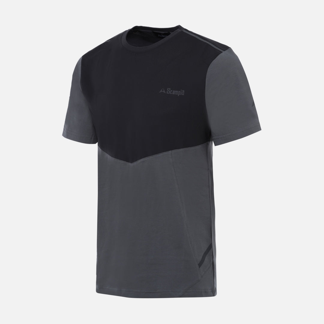 T-shirt Scampia Scalare - Gris/Noir