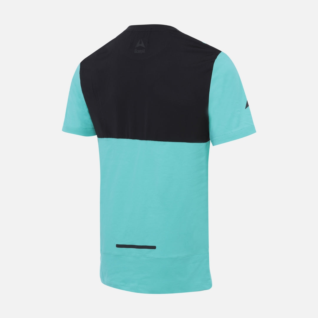 T-shirt Scampia Scalare - Menthe/Noir