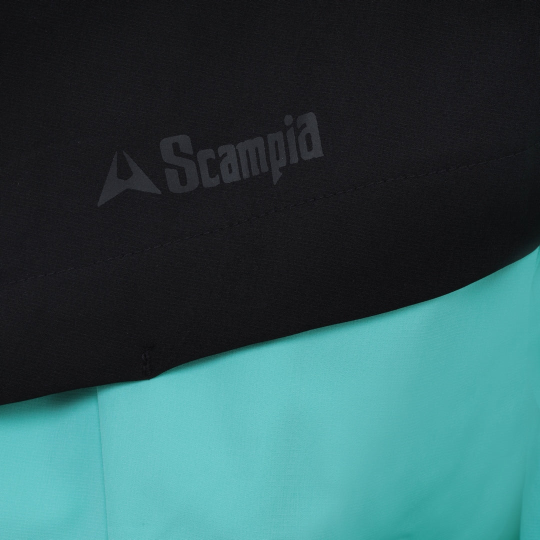 T-shirt Scampia Scalare - Menthe/Noir