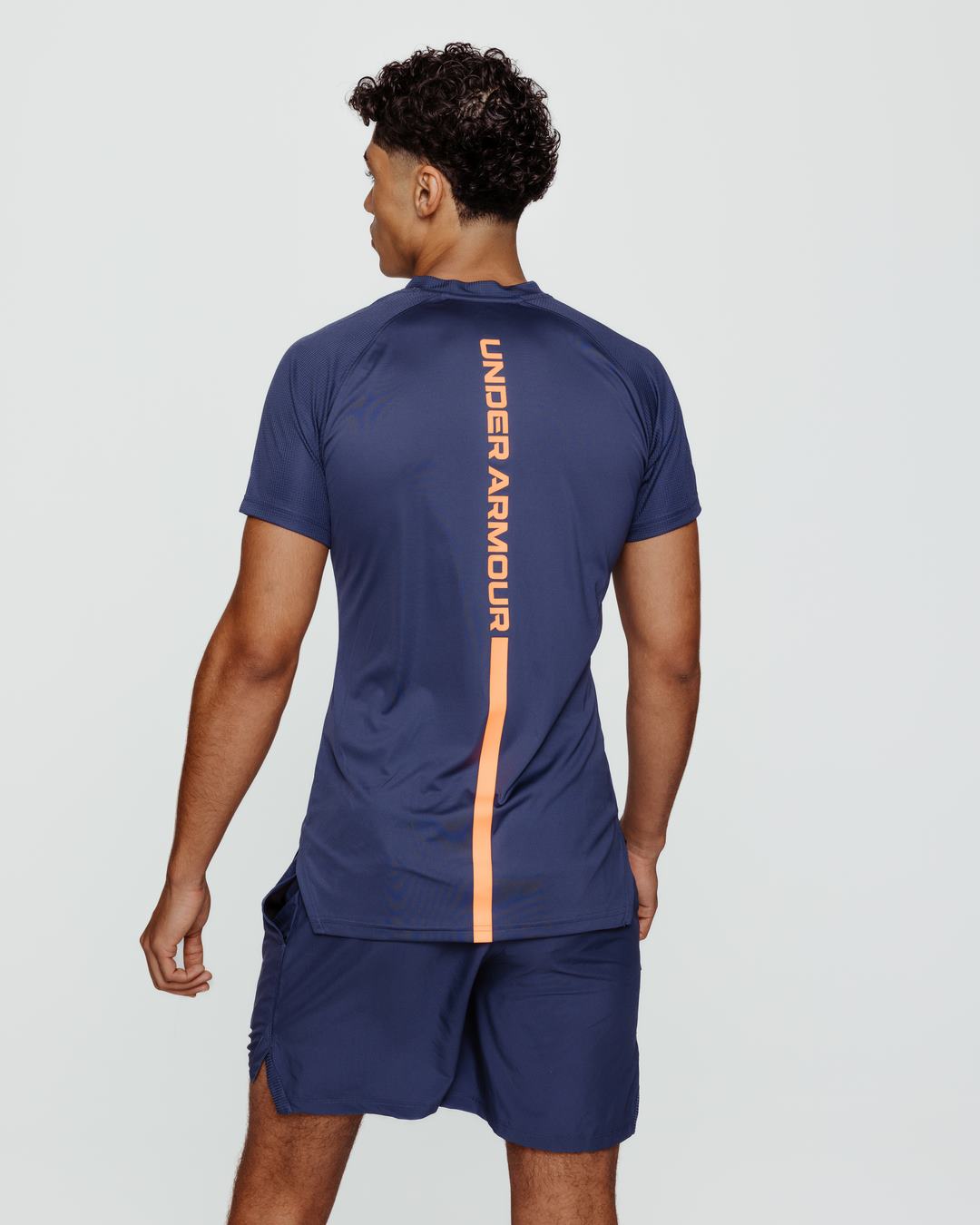 T-Shirt Under Armour Accelerate - Grau/Orange