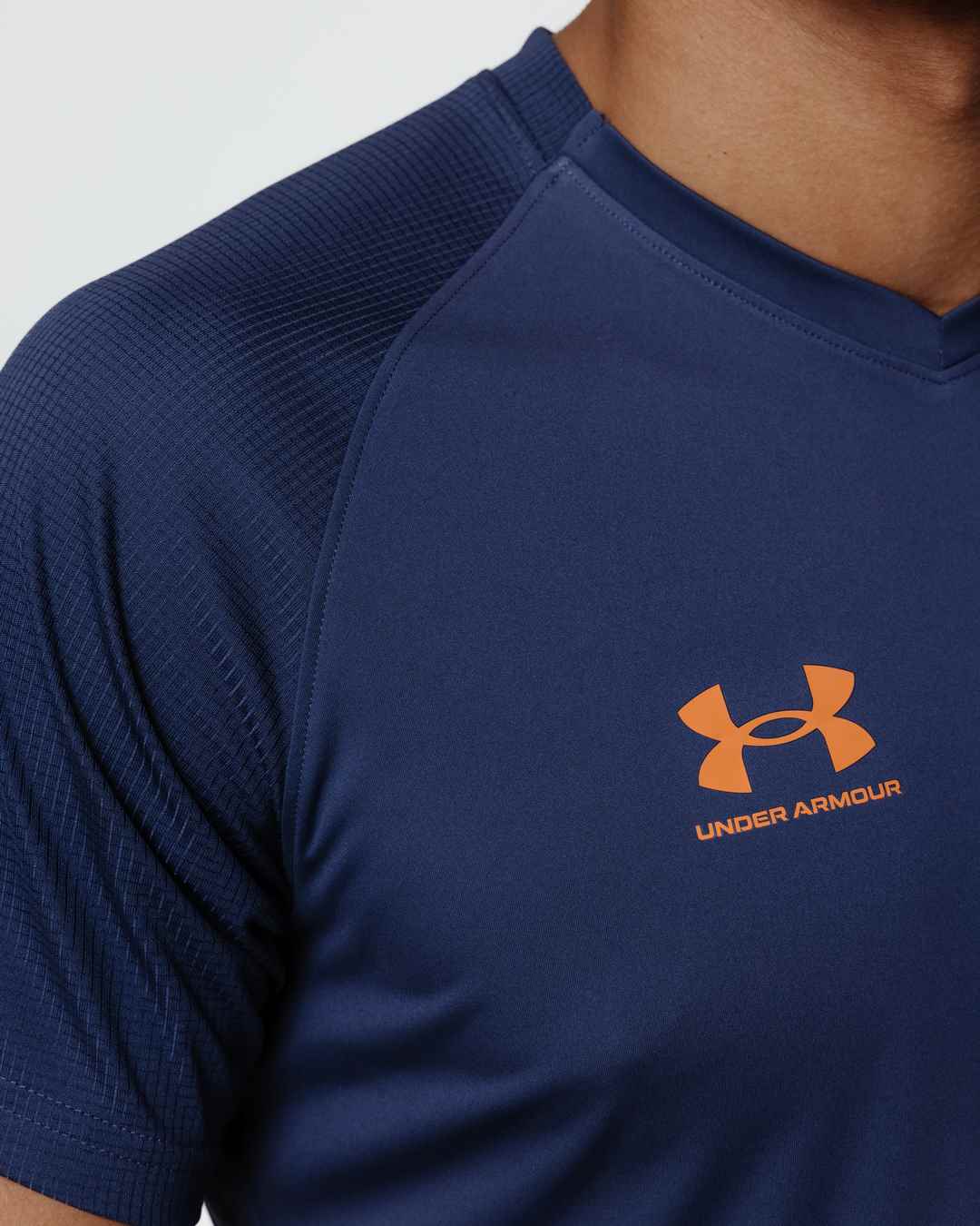 T-Shirt Under Armour Accelerate - Grau/Orange