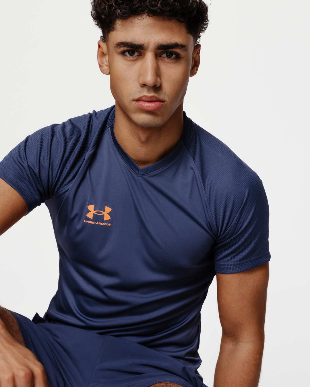 T-Shirt Under Armour Accelerate - Grau/Orange
