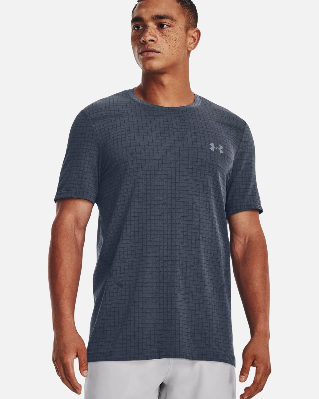 T-shirt Under Armour Seamless Grid - Gris