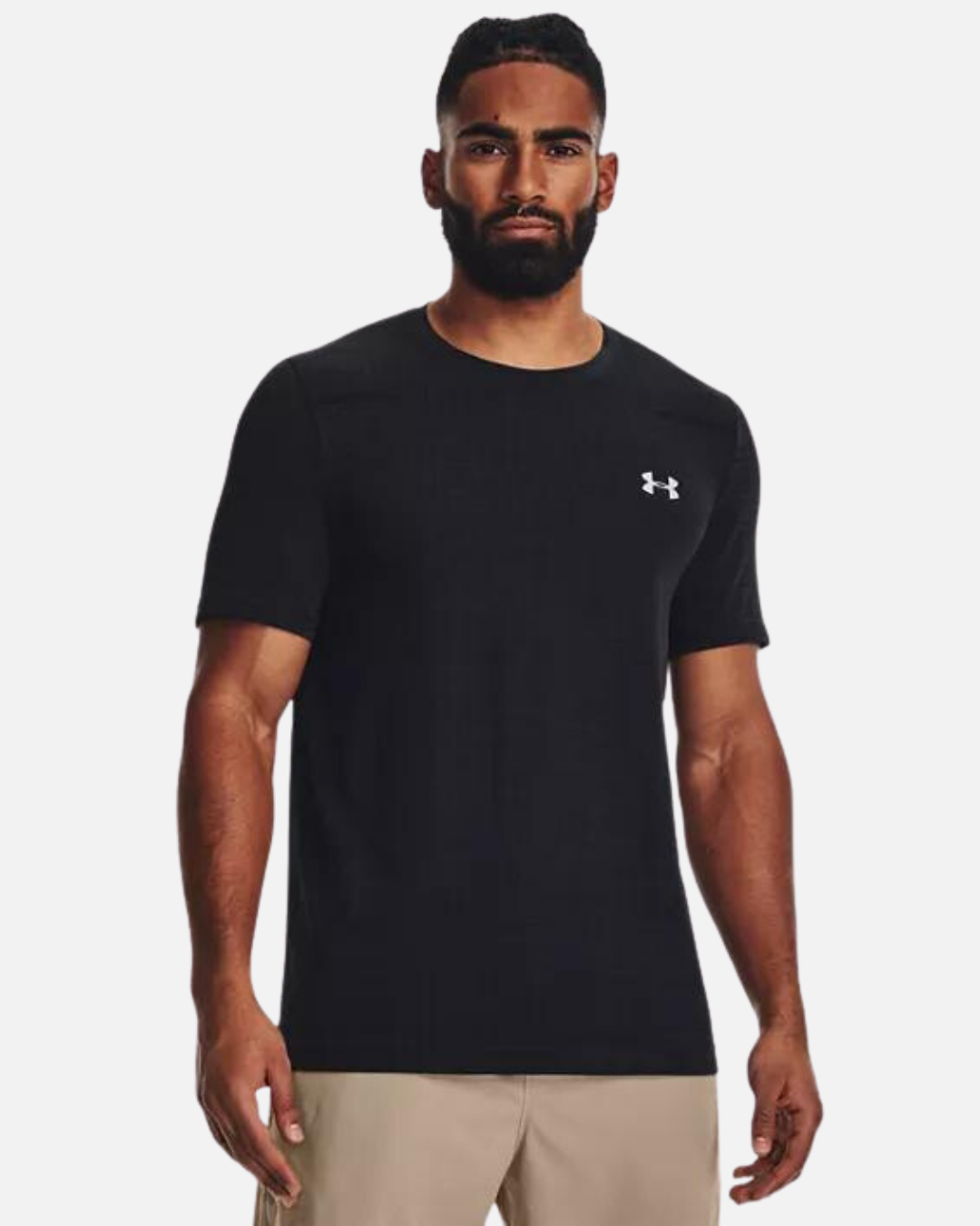 T-shirt Under Armour Seamless Grid - Noir