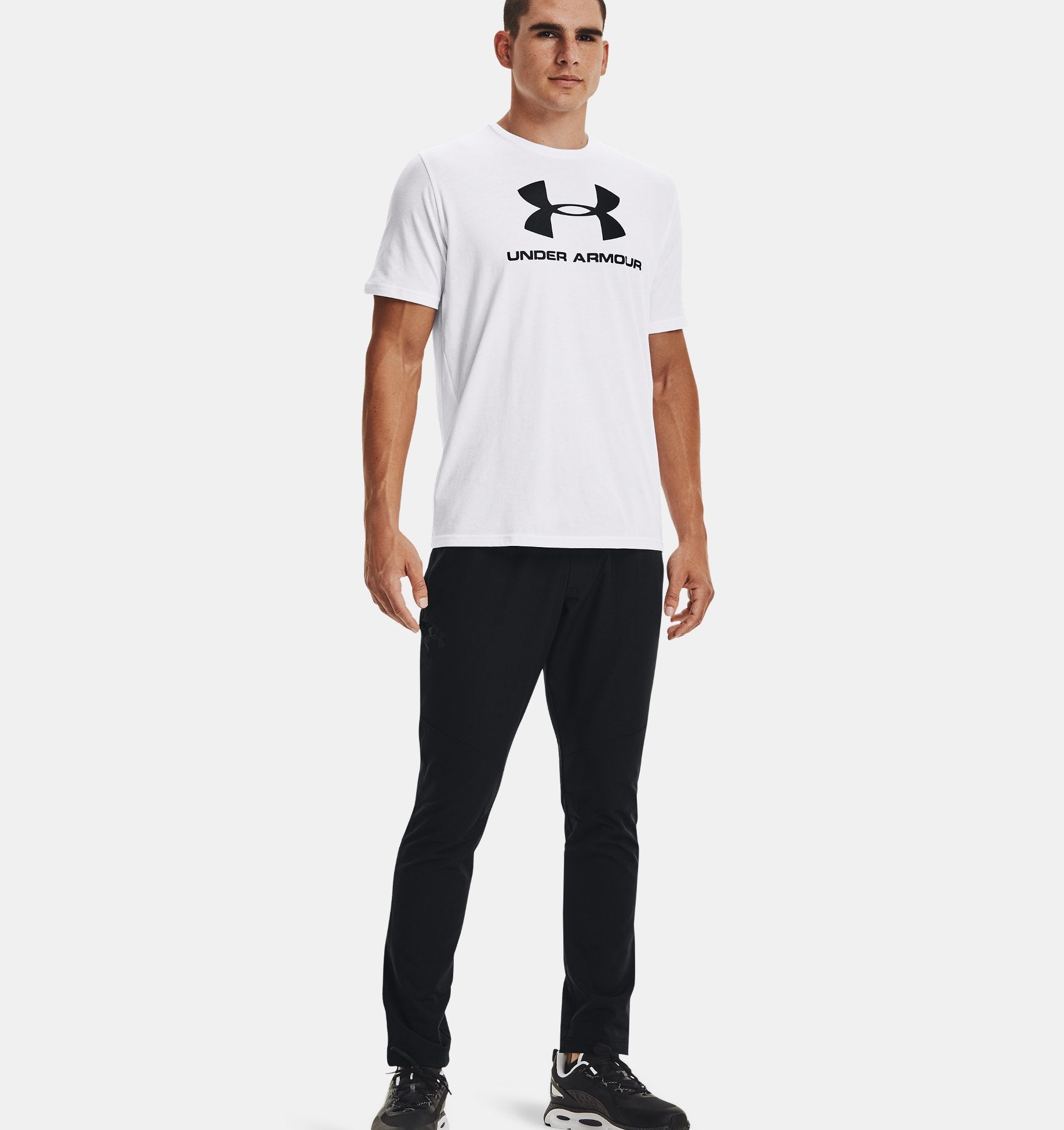 T-shirt Under Armour Sportstyle Logo - Blanc/Noir