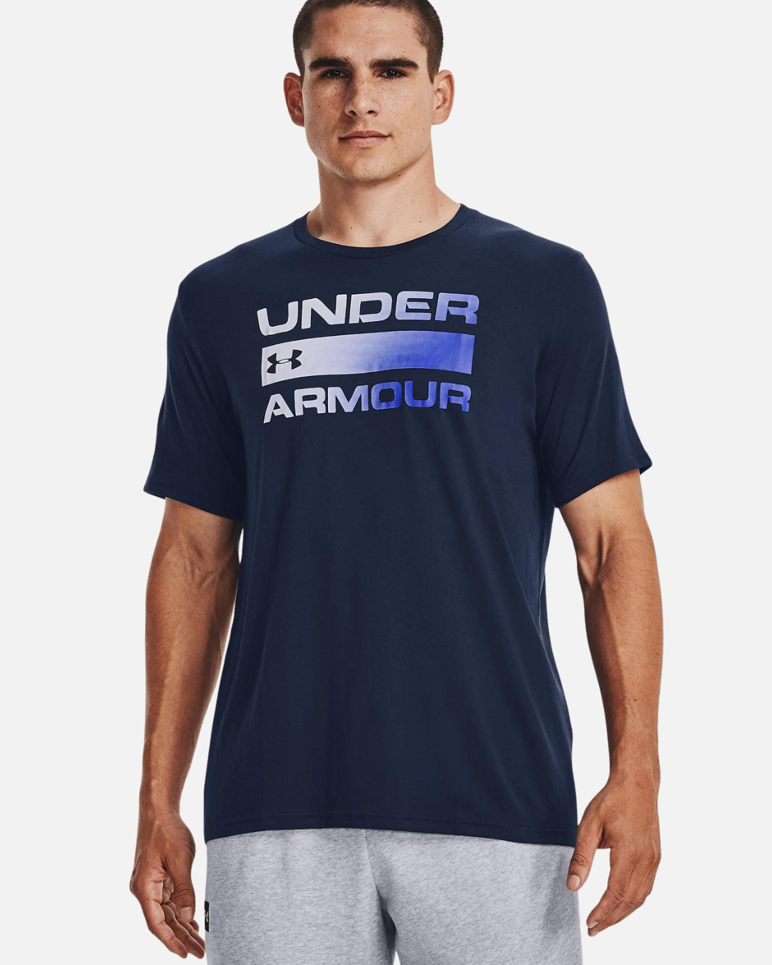 Under Armor Wordmark T shirt Blue Footkorner