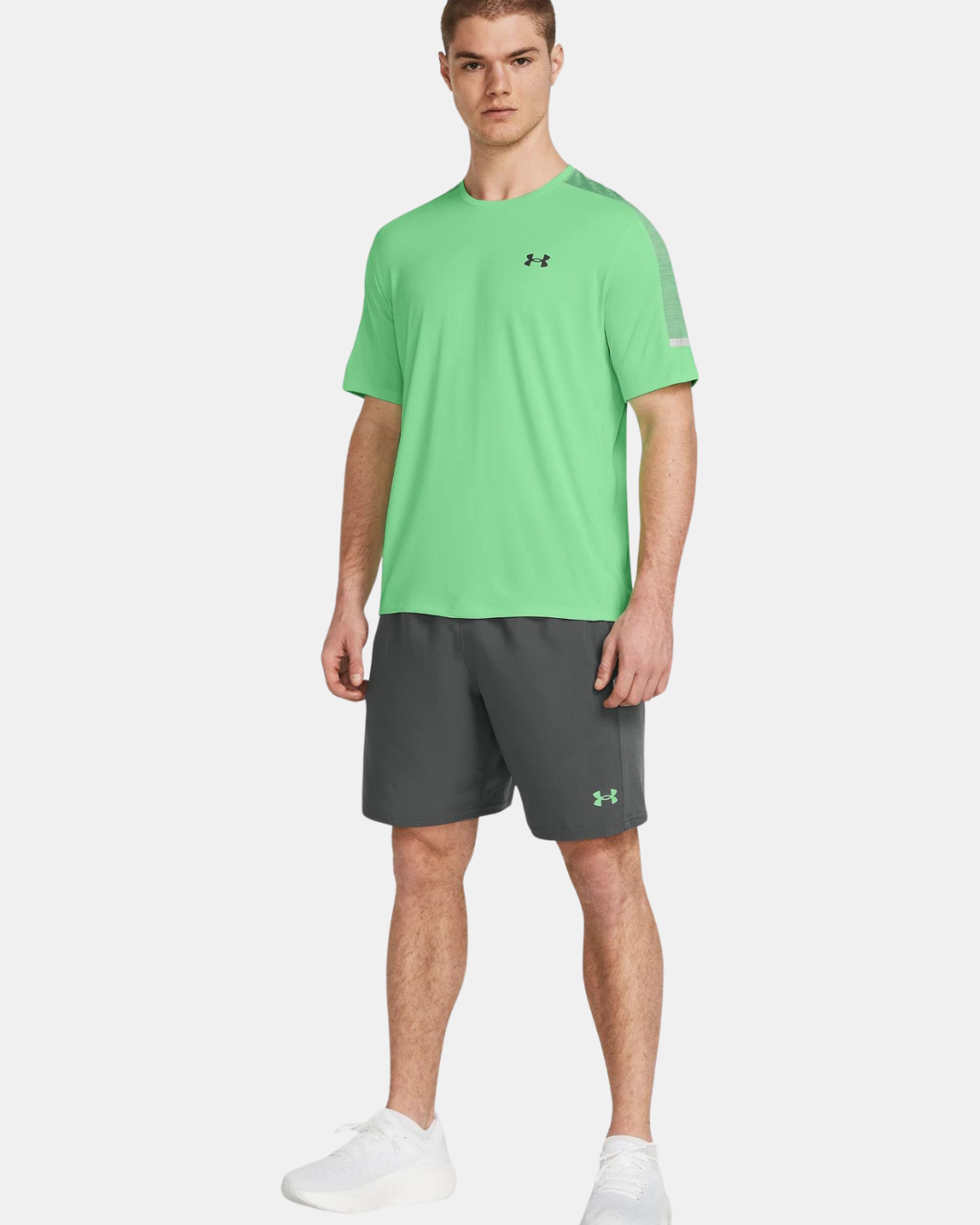 Short Under Armour Core - Gris/Vert