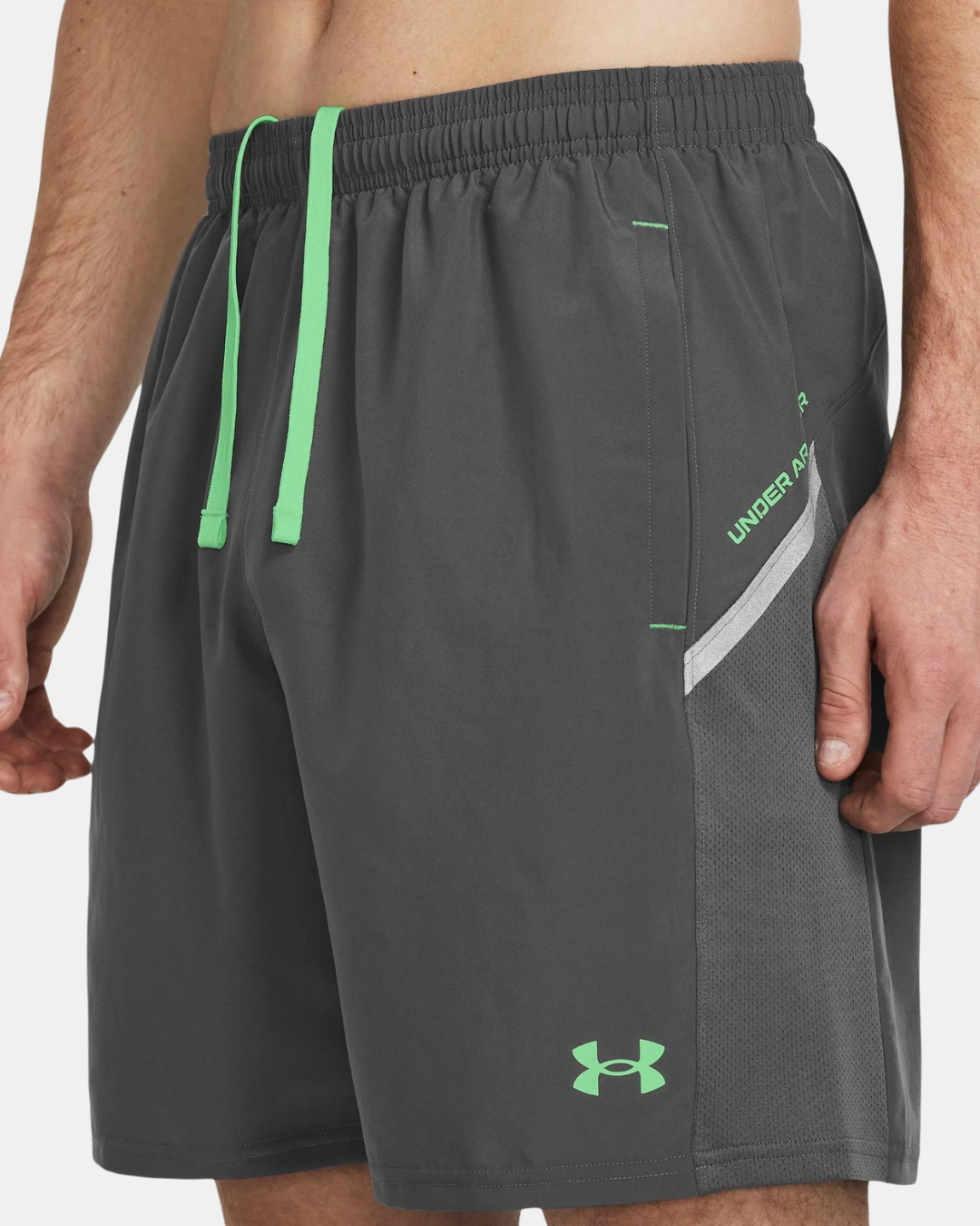 Short Under Armour Core - Gris/Vert