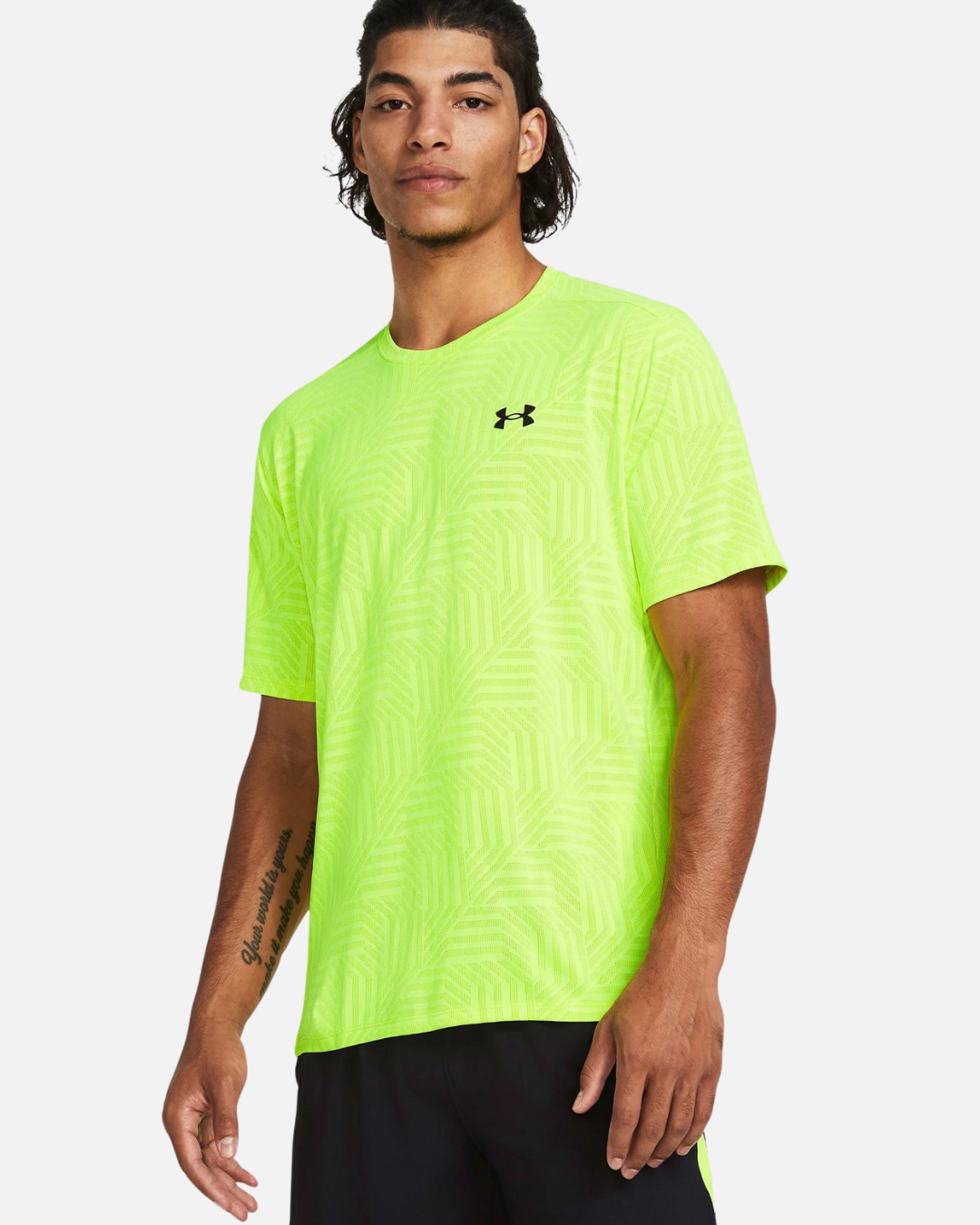 T shirt Under Armour Tech Vent Geotessa Giallo Footkorner
