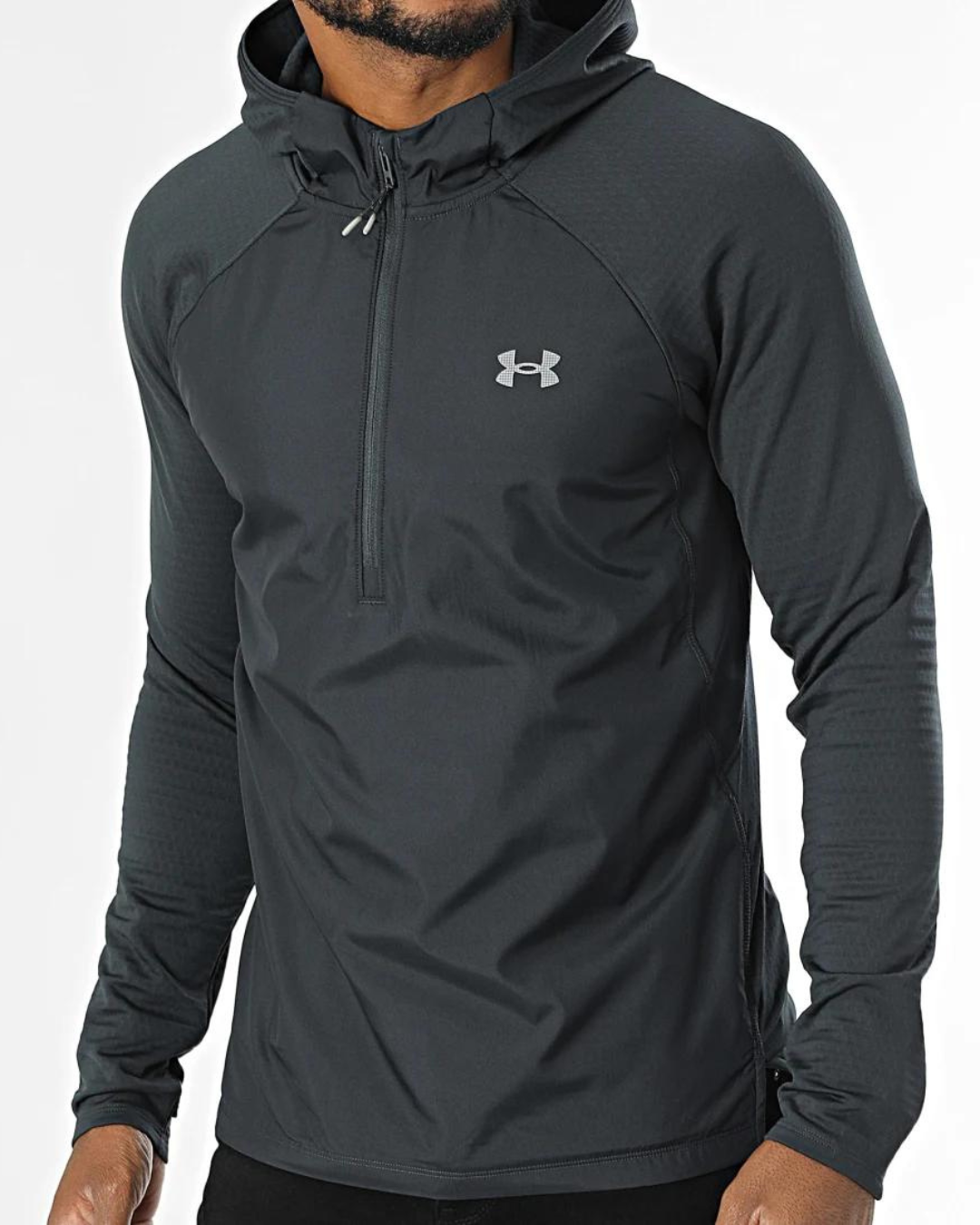 Felpa under armour nera con zip cheap