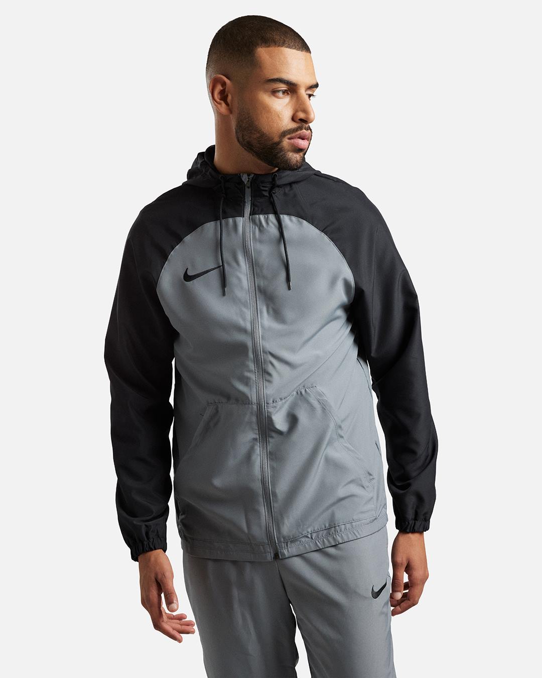 Nike Academy Hooded Jacket - Black/Grey – Footkorner