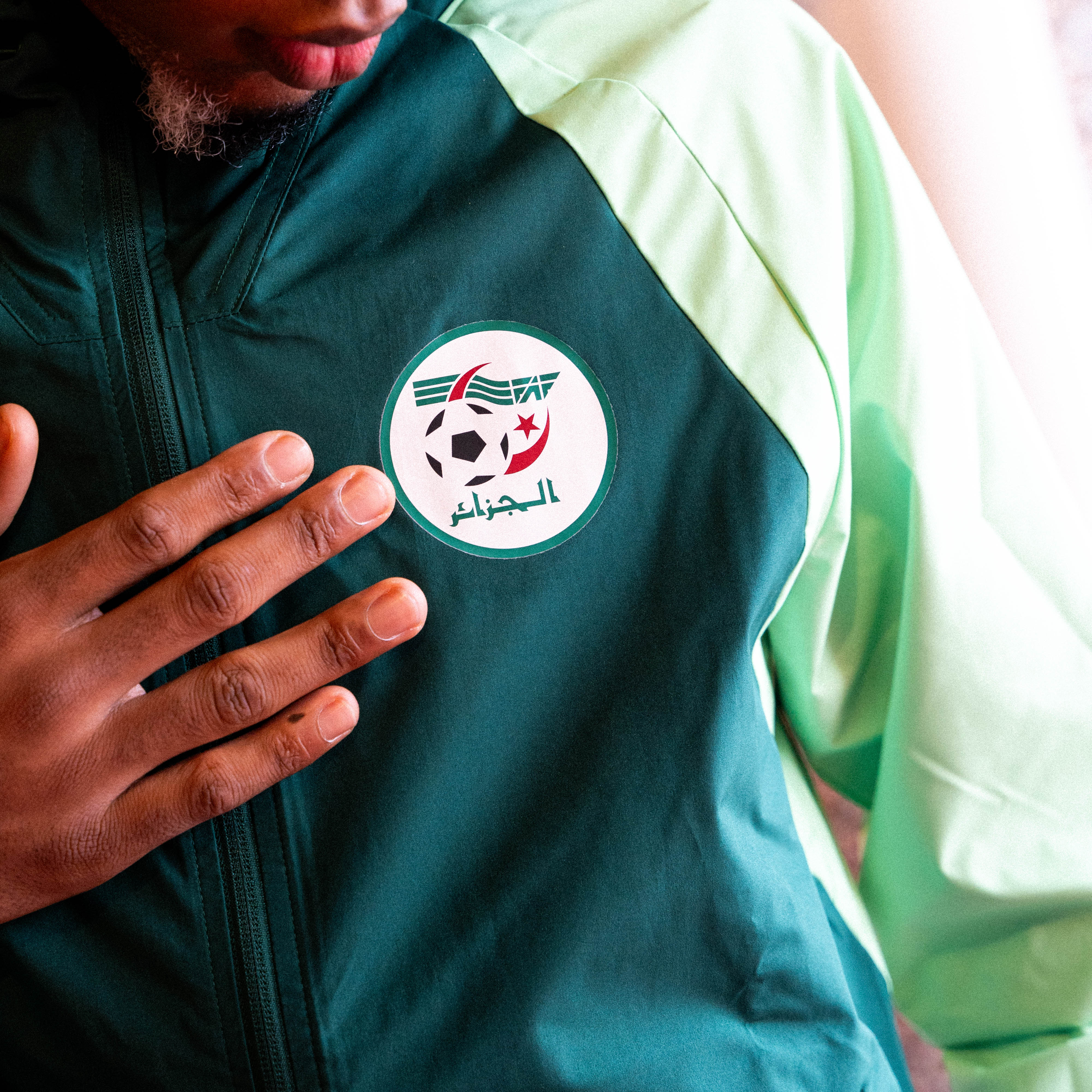Algeria 2023/2024 Windbreaker Jacket - Green