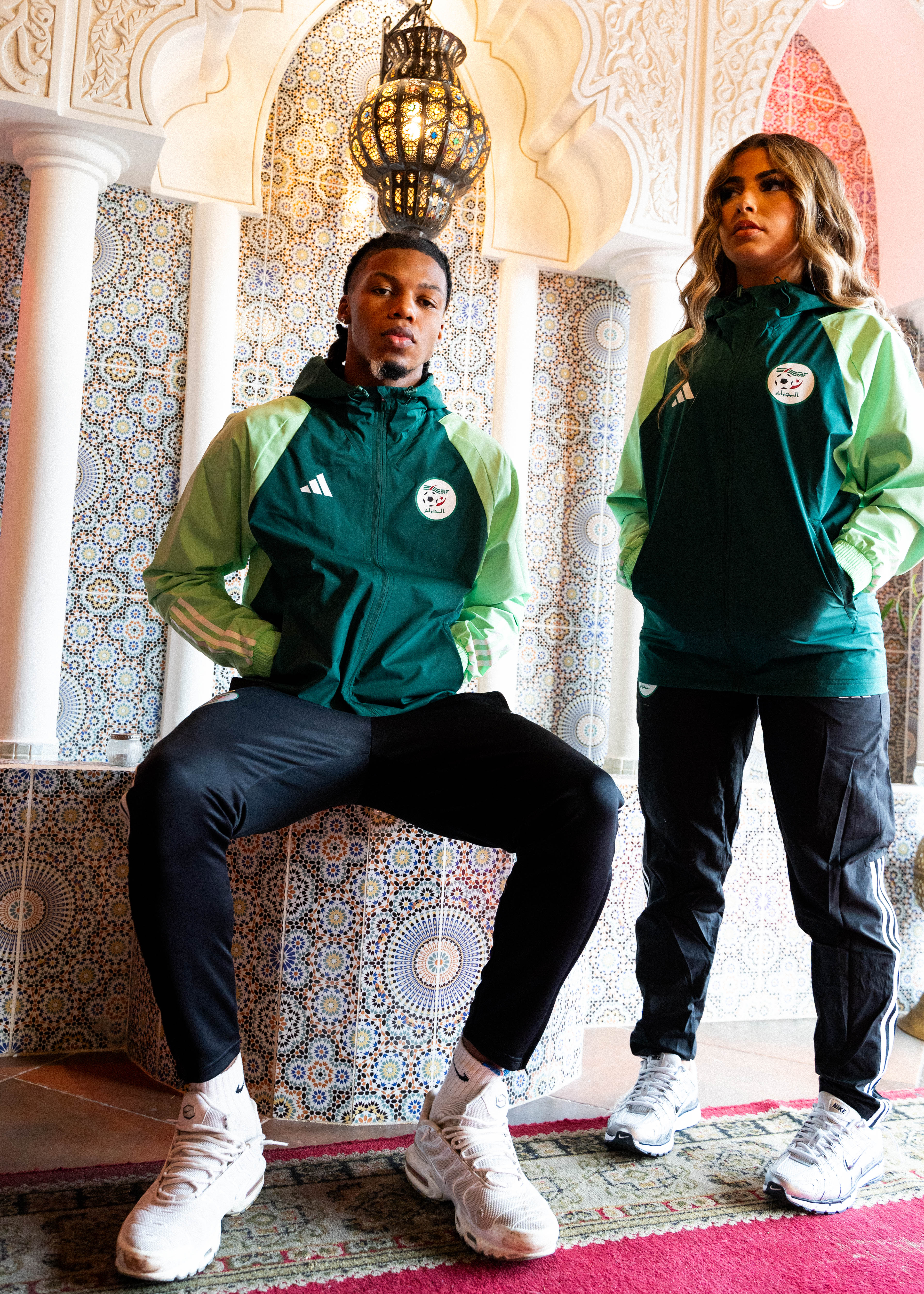 Algeria 2023/2024 Windbreaker Jacket - Green