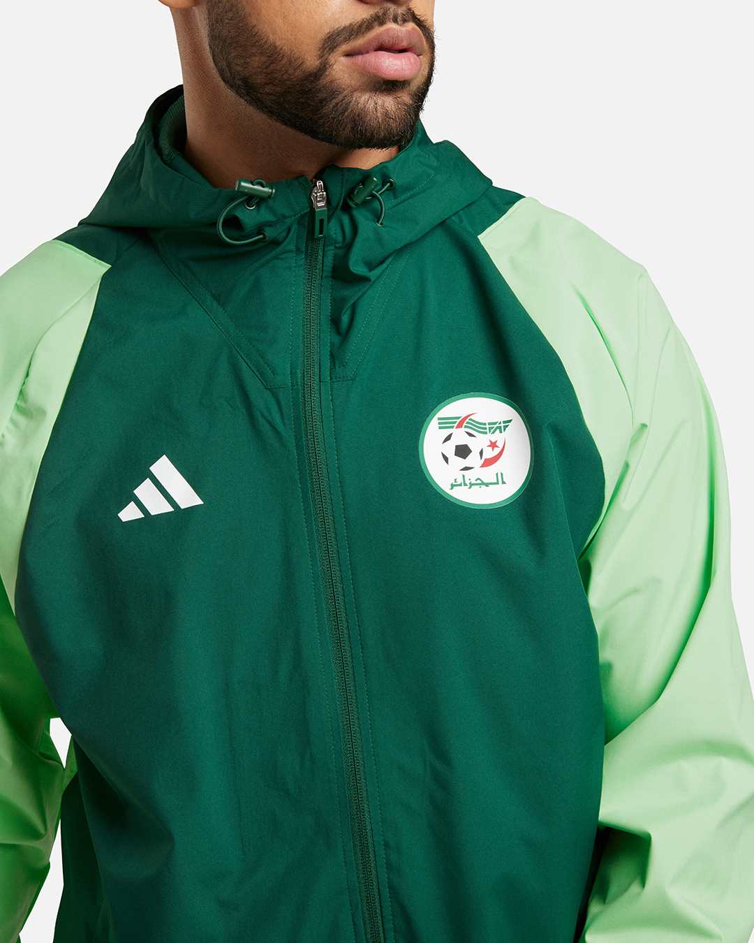 Algeria 2023/2024 Windbreaker Jacket - Green