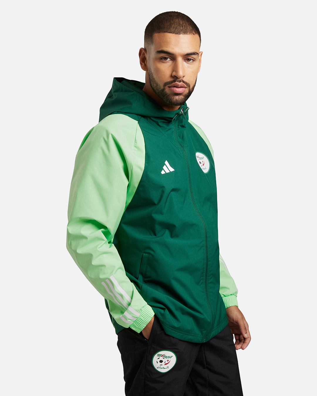 Algeria 2023/2024 Windbreaker Jacket - Green
