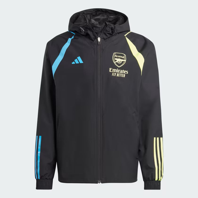 Arsenal Windbreaker Jacket 2023/2024 - Black