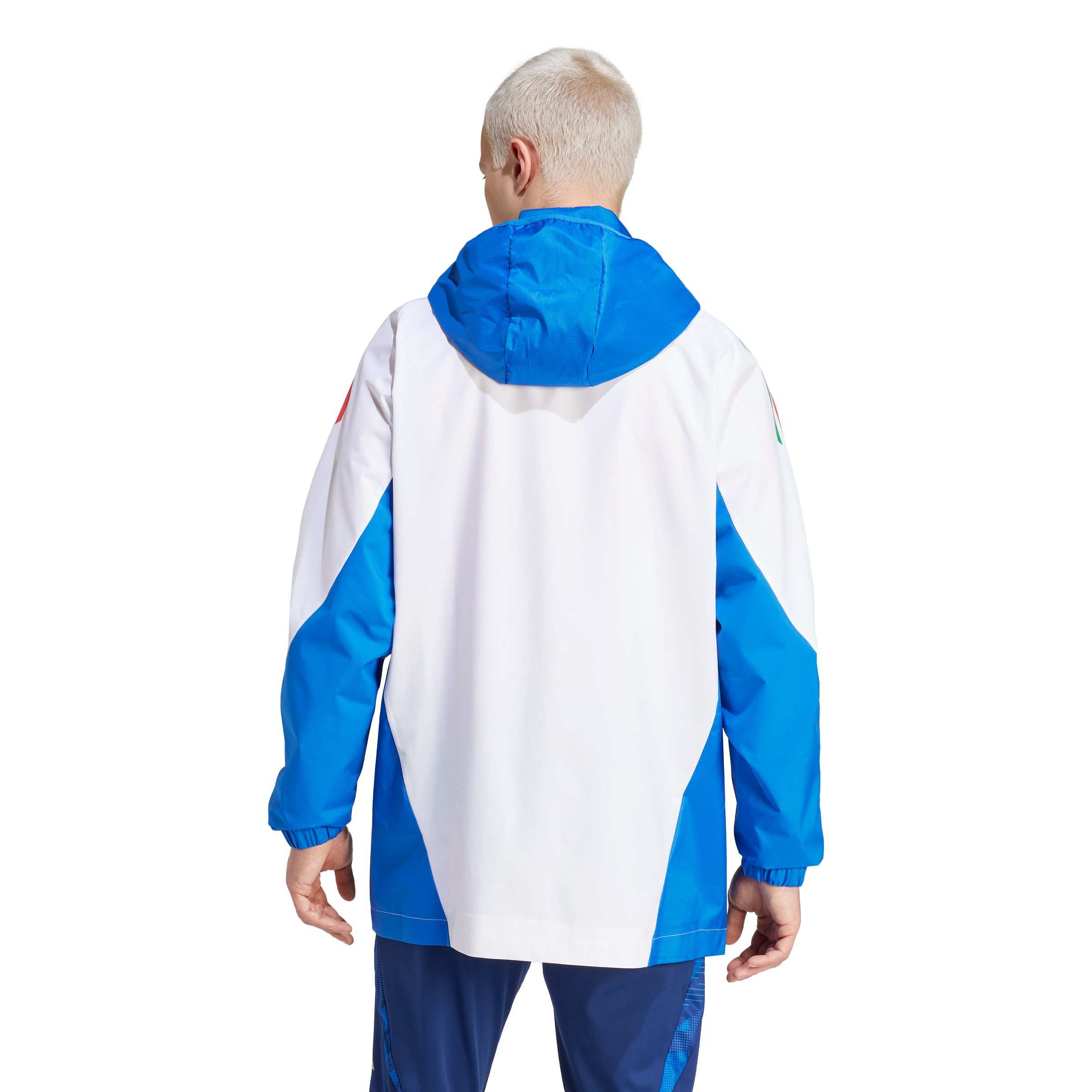 Veste Coupe-Vent Italie 2024 - Blanc/Bleu