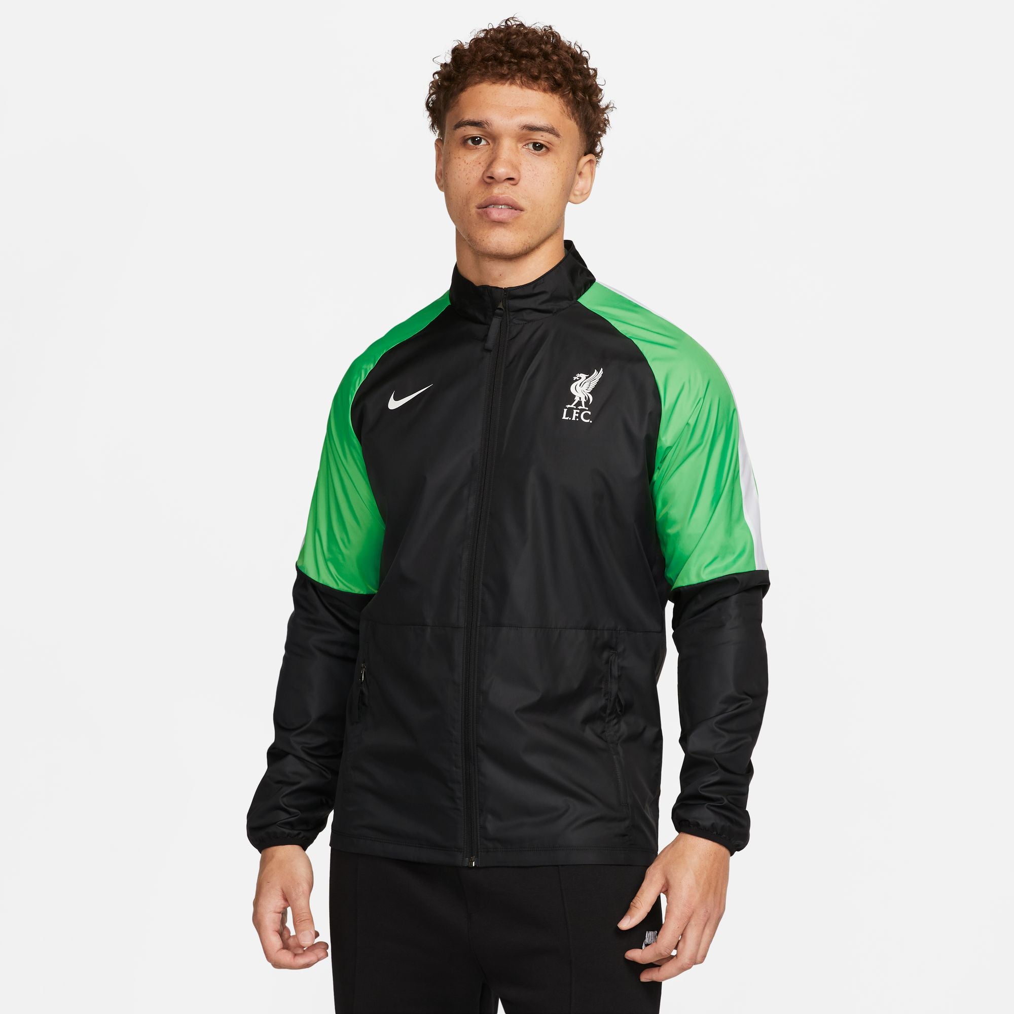 Veste Coupe-Vent Liverpool 2023/2024 - Noir/Vert/Blanc