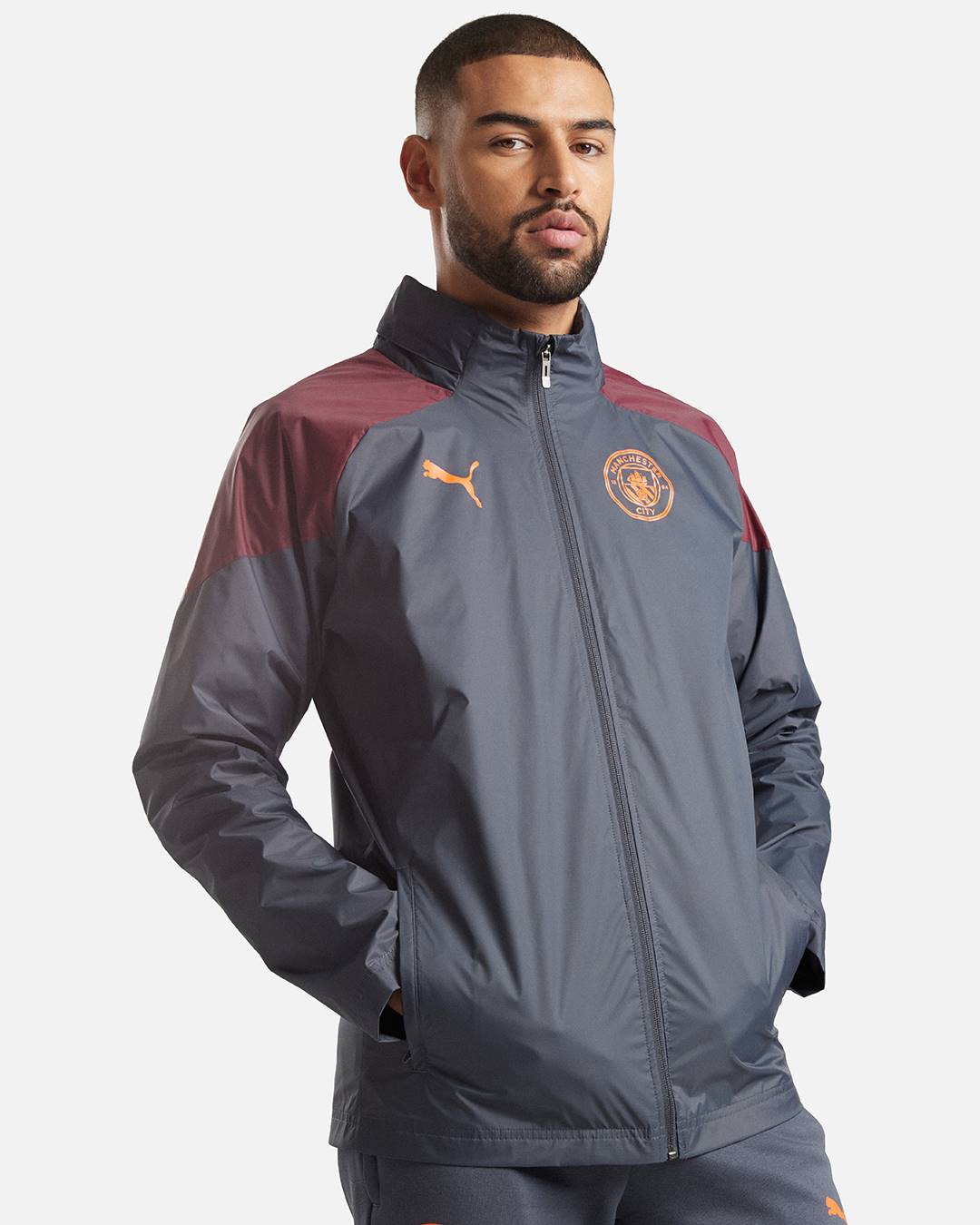 Veste Coupe-Vent Manchester City 2023/2024 - Gris