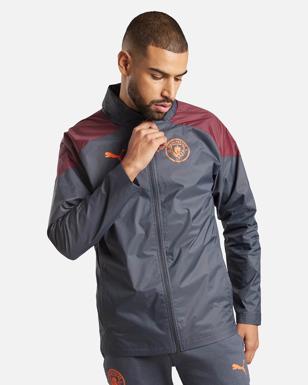 Chaqueta Cortavientos Manchester City - Gris