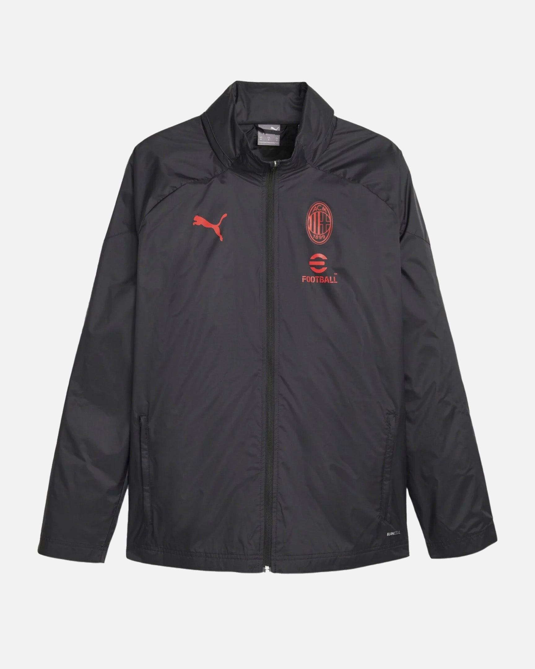 Veste Coupe-Vent Milan AC 2023/2024 - Noir/Rouge