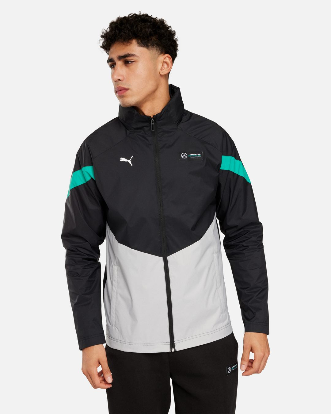 Veste coupe-vent Puma Mercedes AMG - Noir/Blanc/Bleu