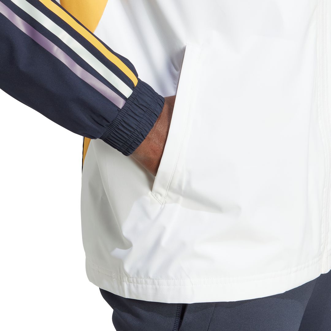 Real Madrid Windjacke 2023/2024 – Weiß/Blau/Gelb