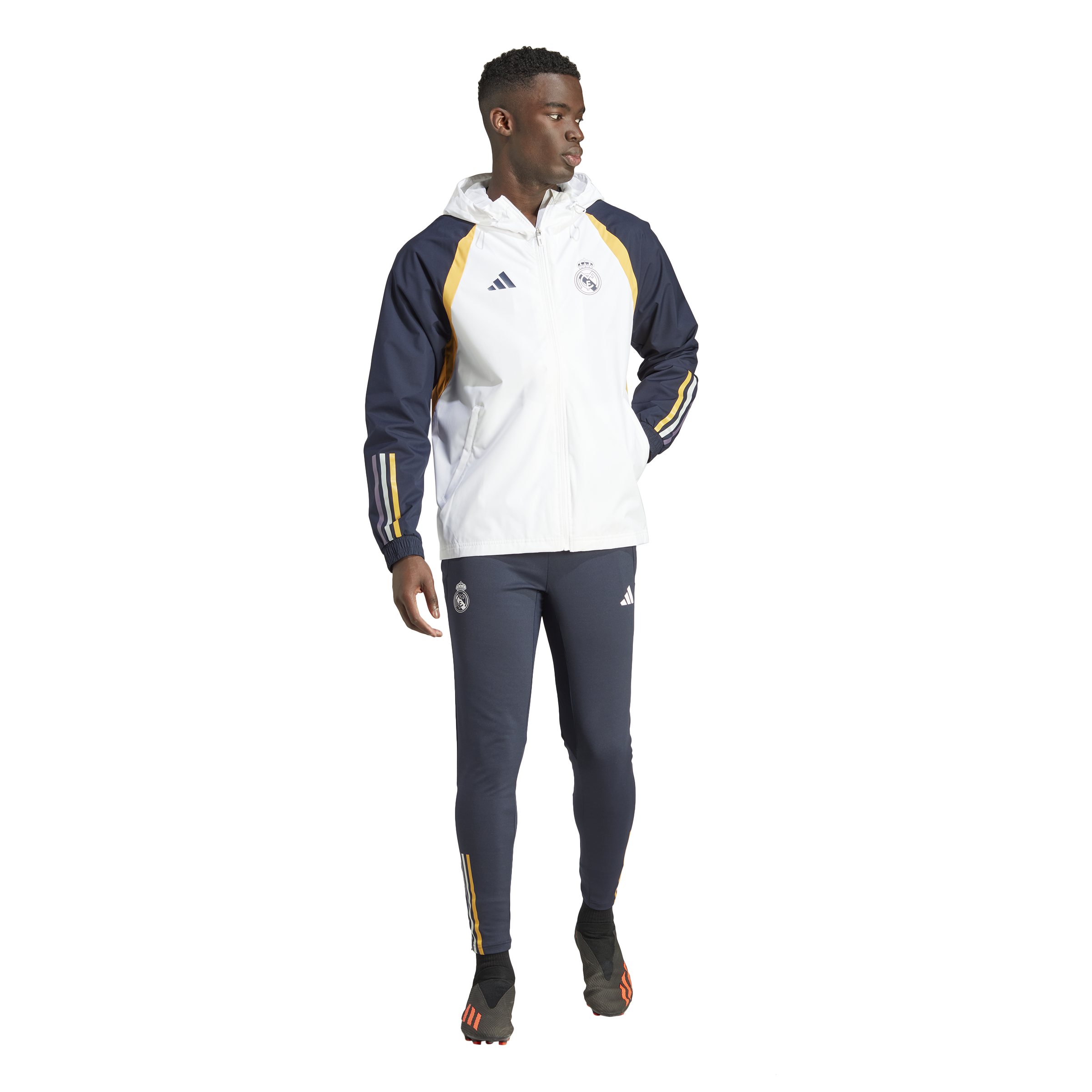 Real Madrid Windjacke 2023/2024 – Weiß/Blau/Gelb