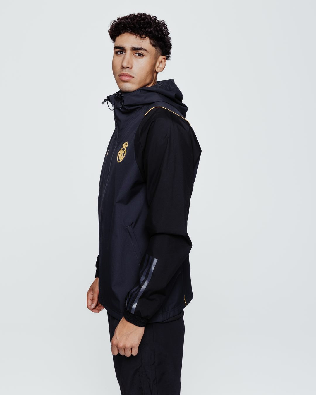 Giacca a vento Real Madrid 2023/2024 - Grigio/Nero/Oro