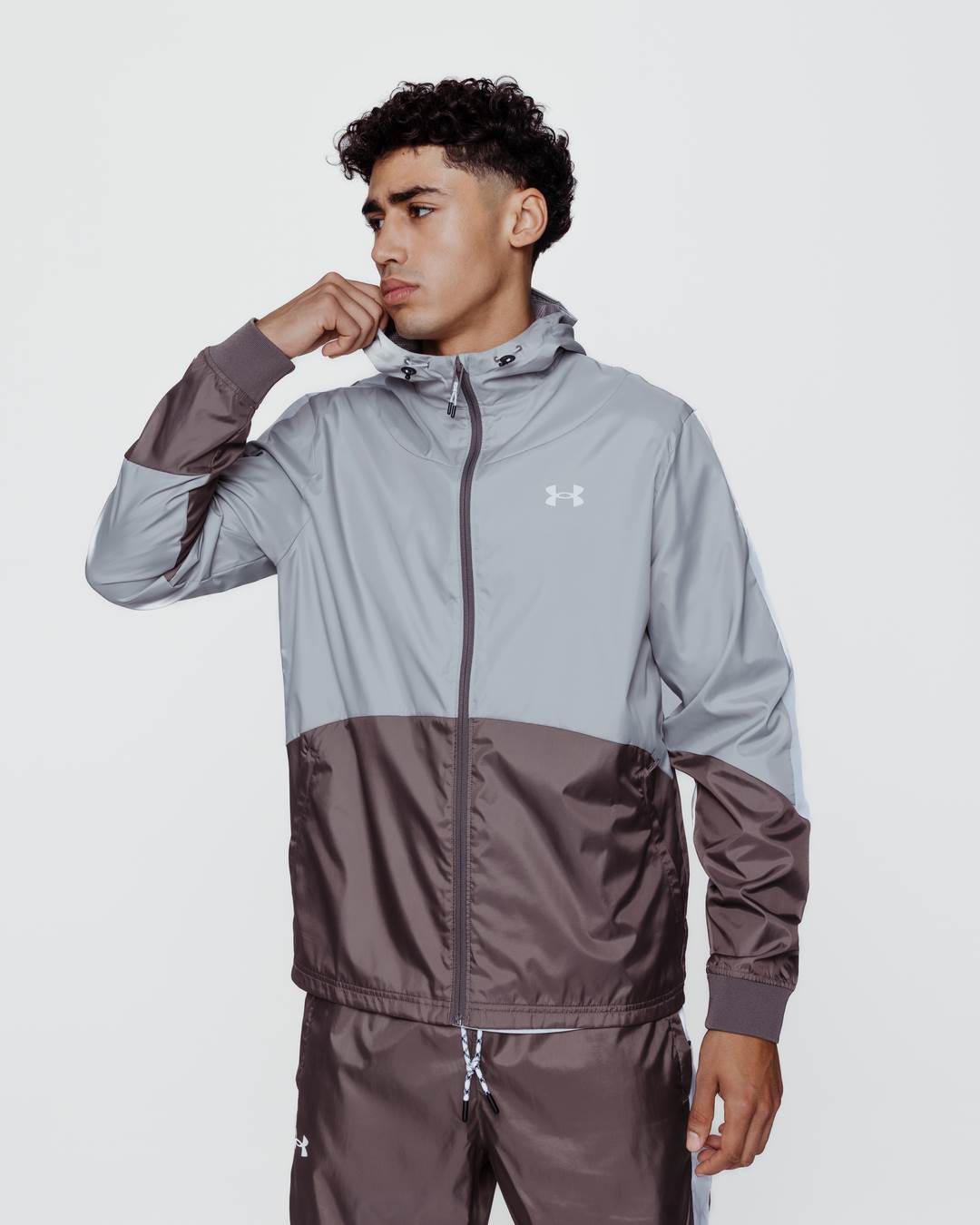 Veste Coupe-Vent Under Armour Legacy - Marron/Gris