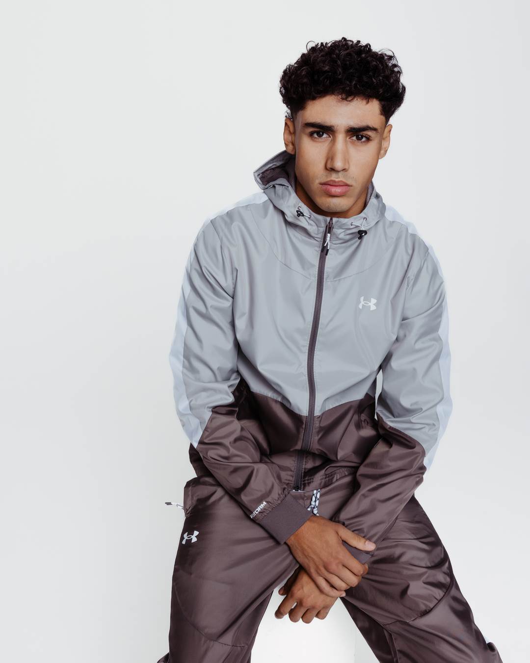 Veste Coupe-Vent Under Armour Legacy - Marron/Gris