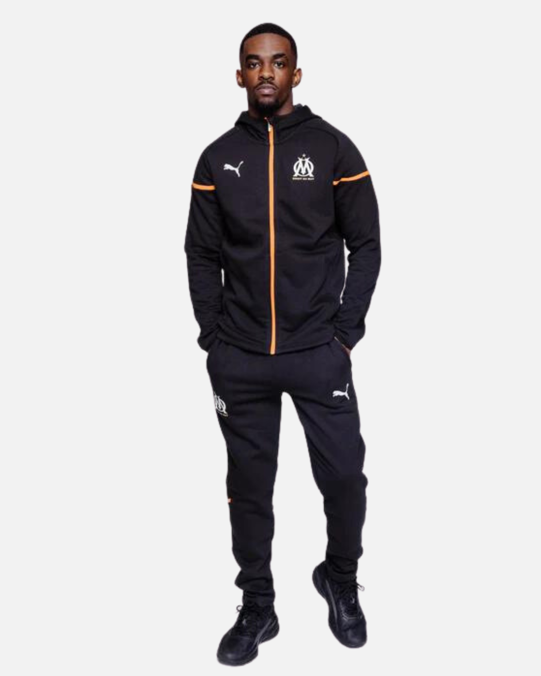 Veste d'entrainement OM 203/2024 - Noir/Orange