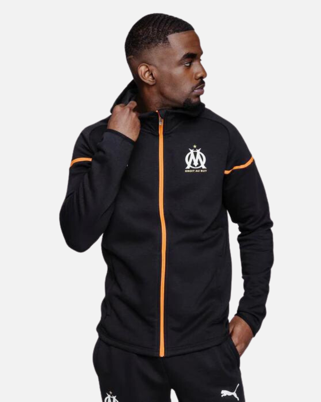 Veste d'entrainement OM 203/2024 - Noir/Orange