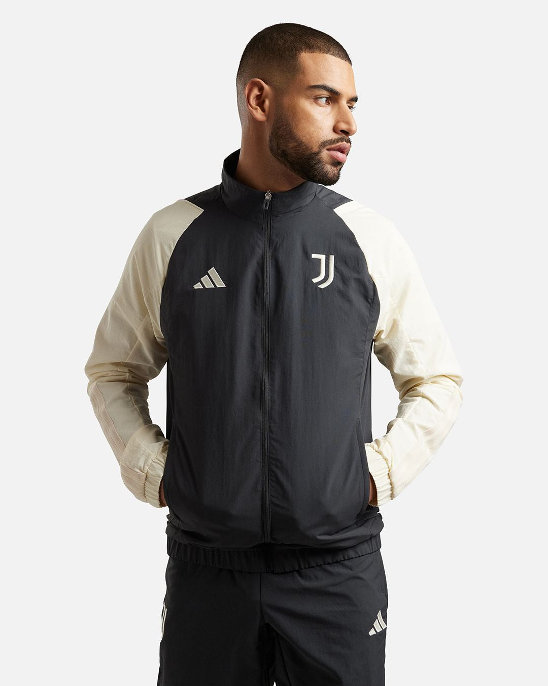 Veste de survêtement Juventus 2023/2024 - Gris/Blanc