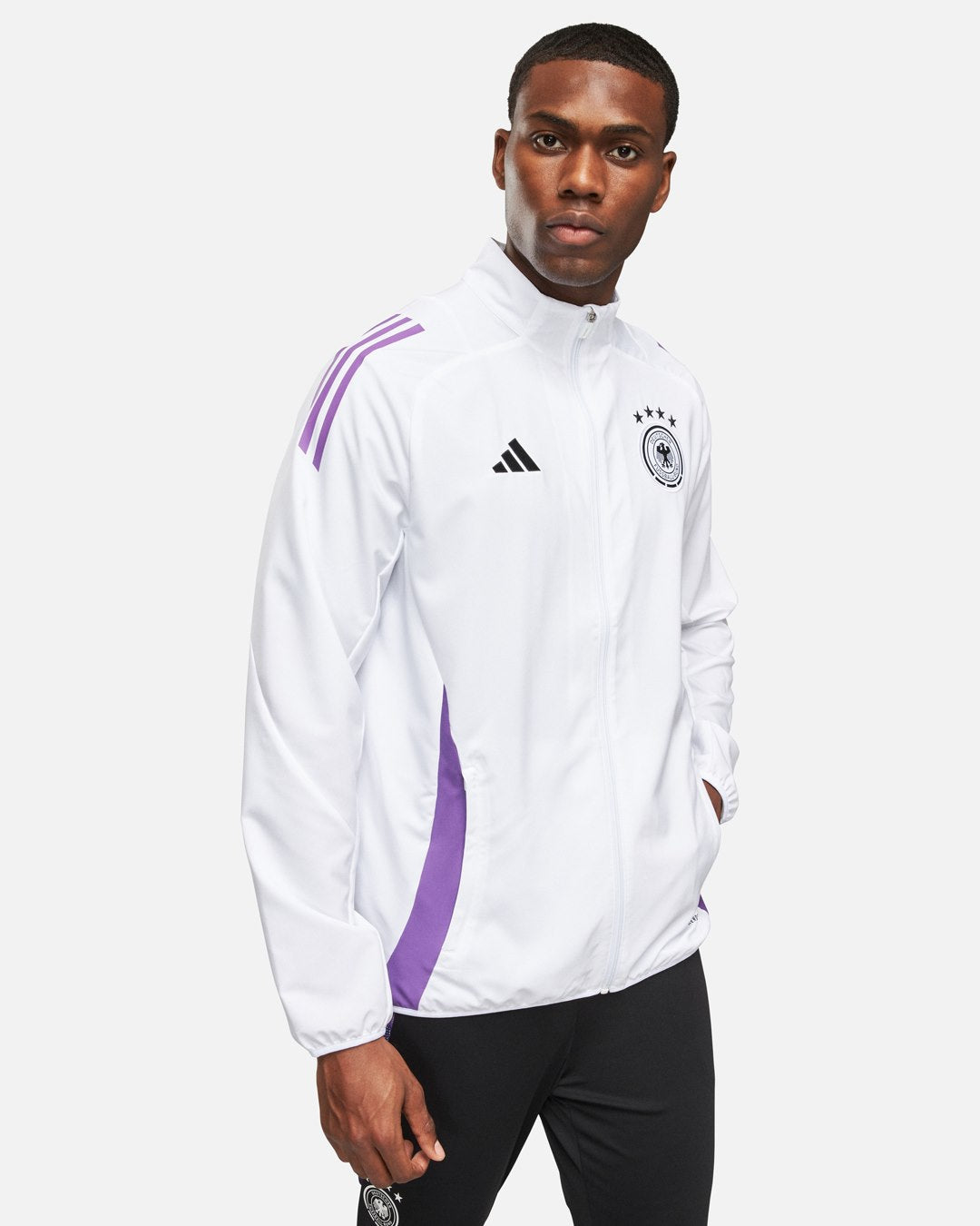 Veste de survêtement Allemagne 2024 - Blanc/Violet