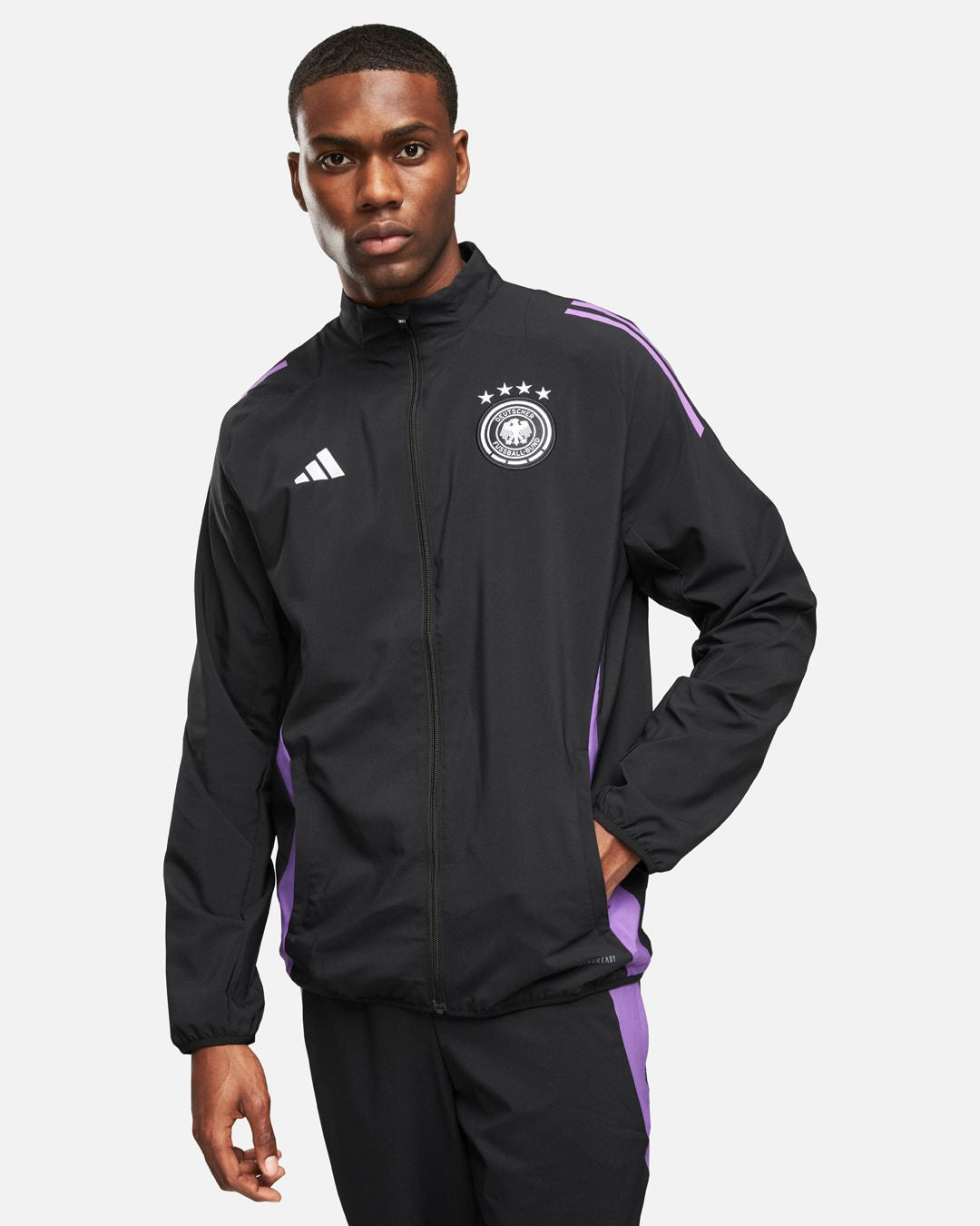 Veste de survêtement Allemagne 2024 - Noir/Violet