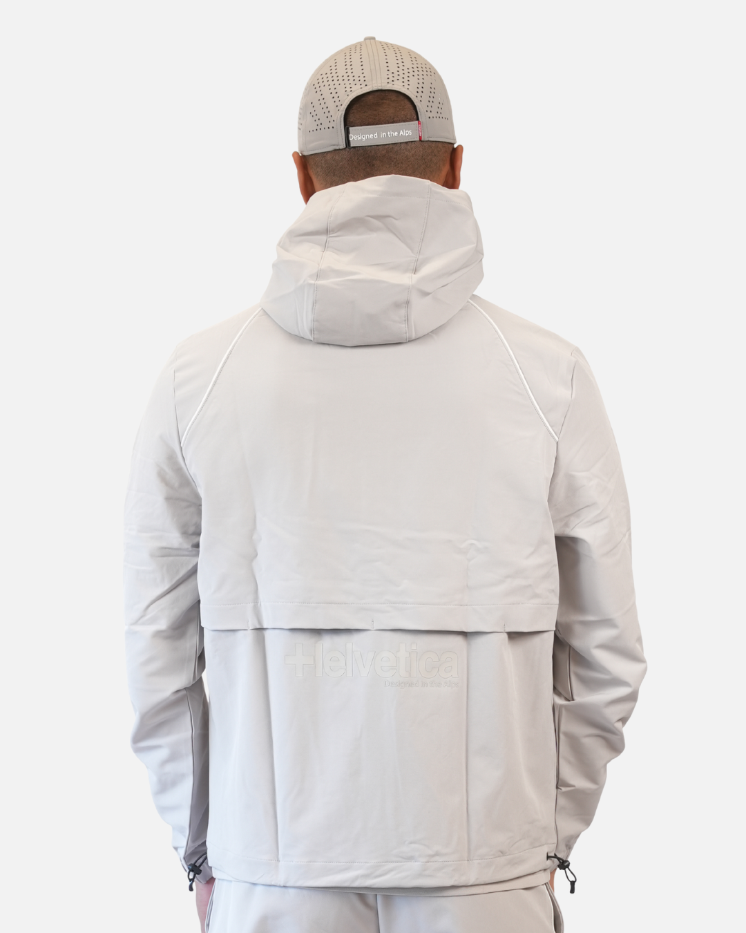 Helvetica Wells Track Jacket - Grey