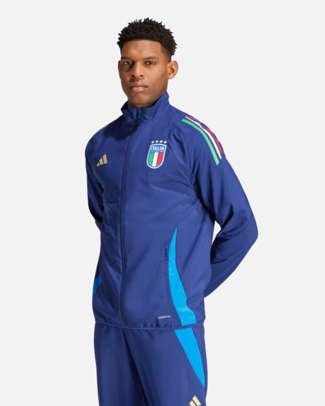 Veste de survêtement Italie 2024 - Bleu