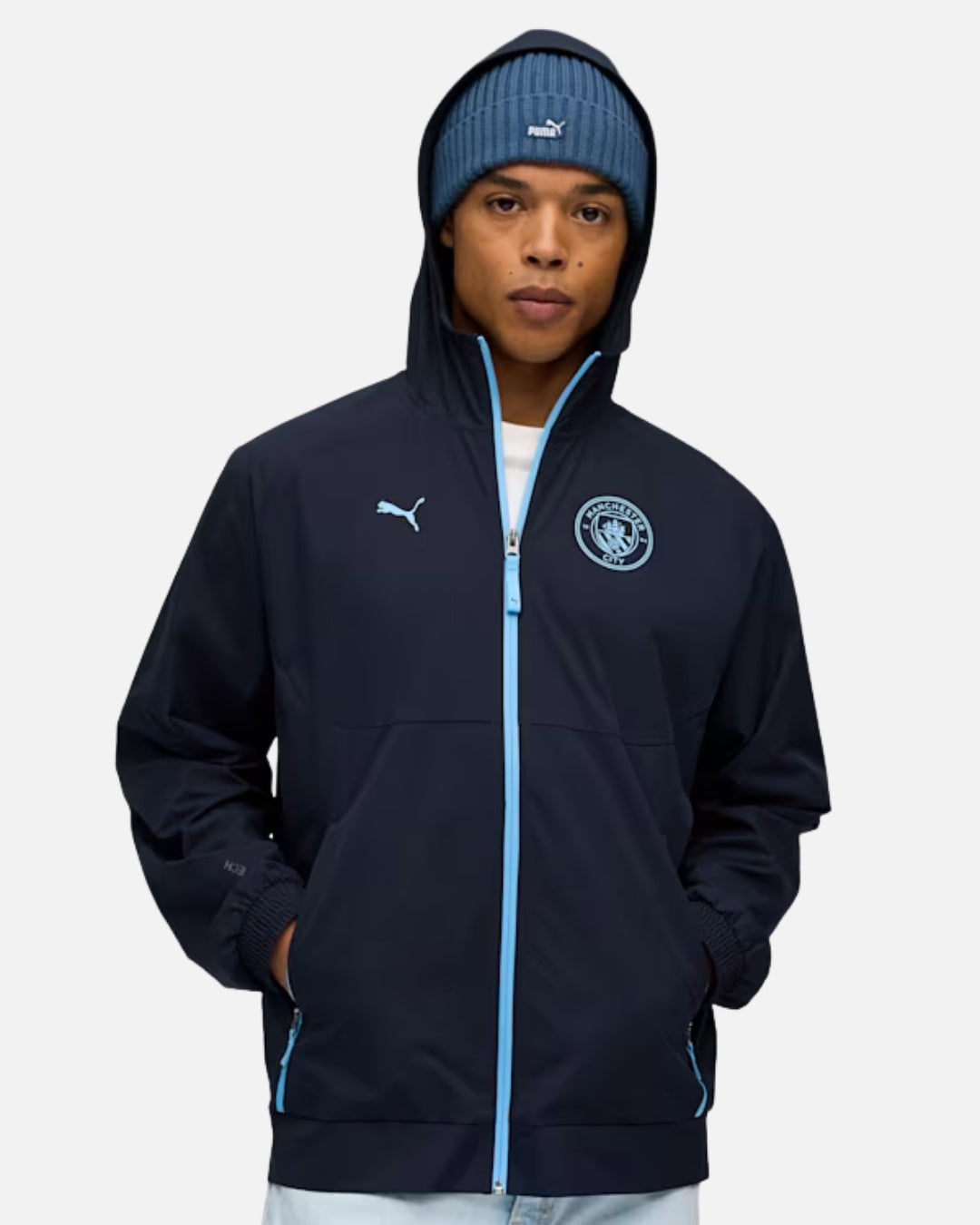 Veste de survêtement Manchester City 2025/2026 - Gris/Jaune - Footkorner - Footkorner